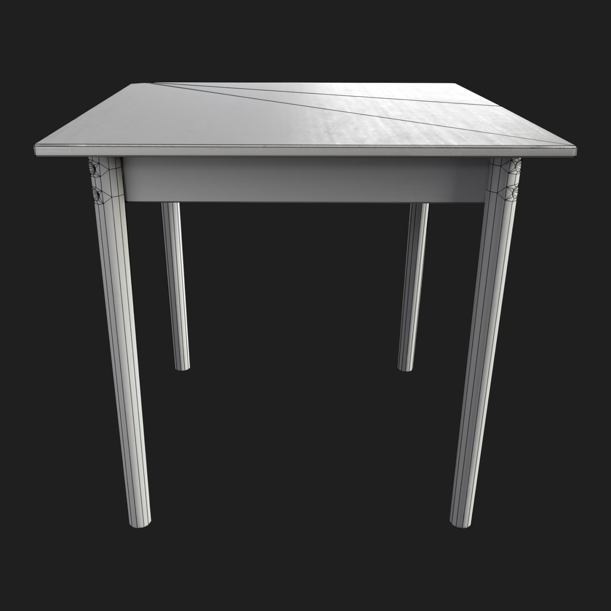 3D Furniture: Wooden Table