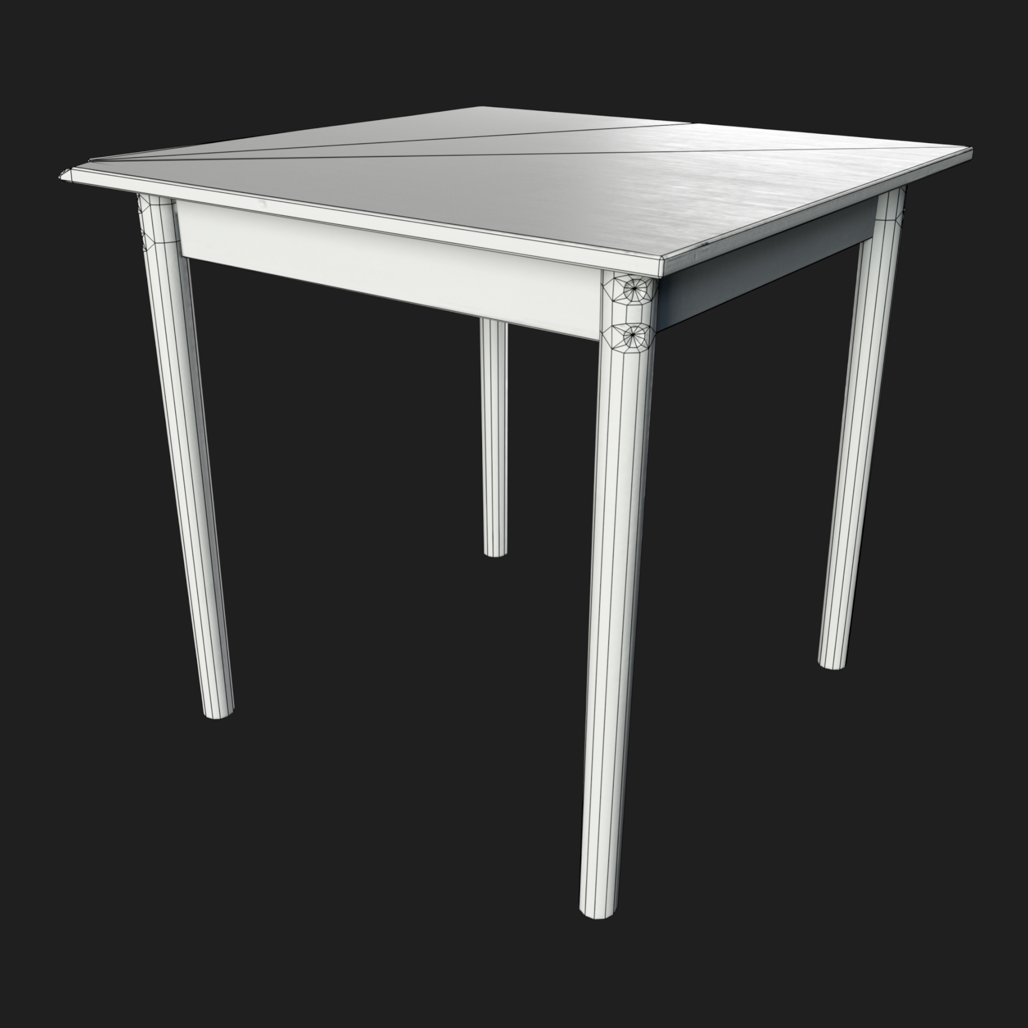 3D Furniture: Wooden Table