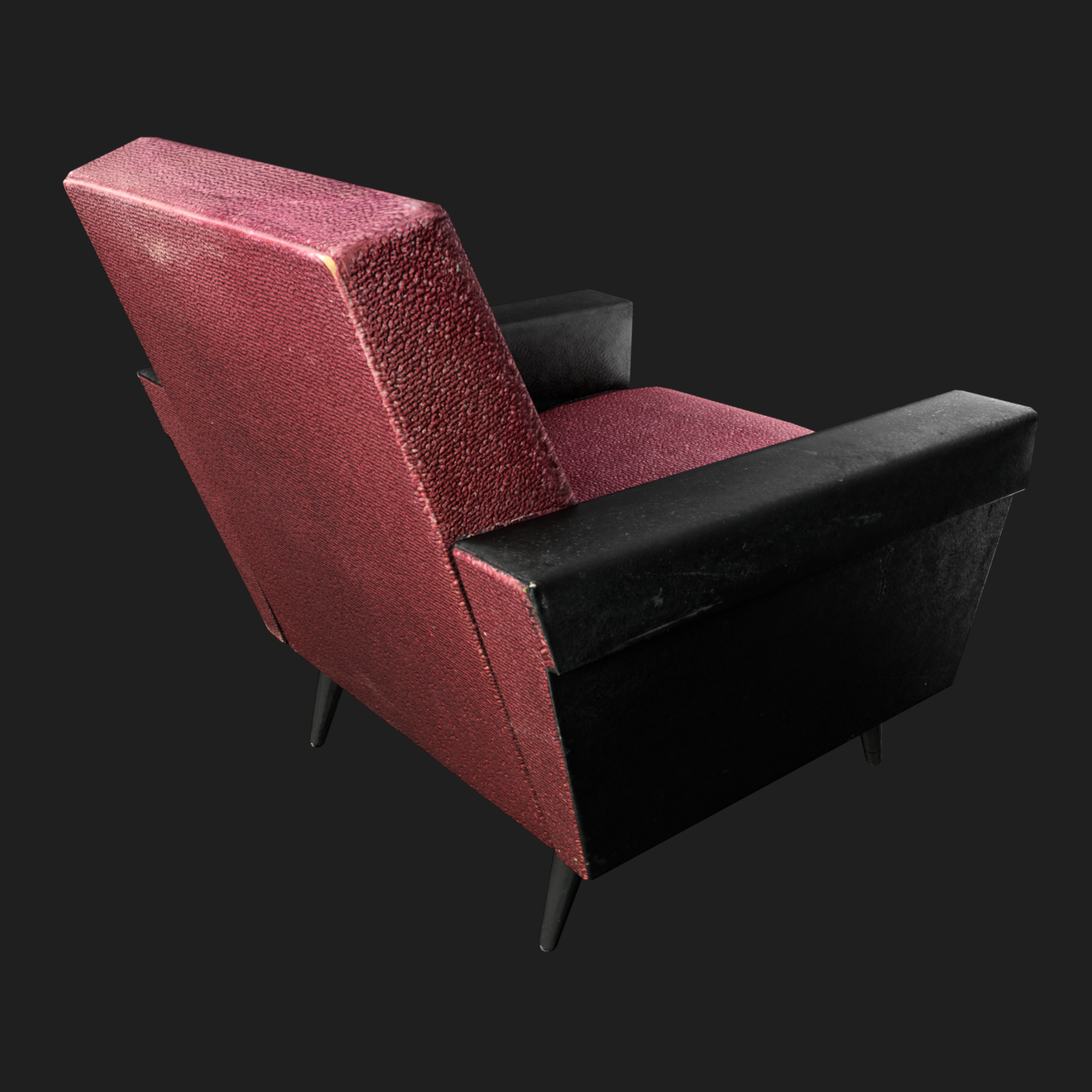3D Furniture: Sofa Single Red
