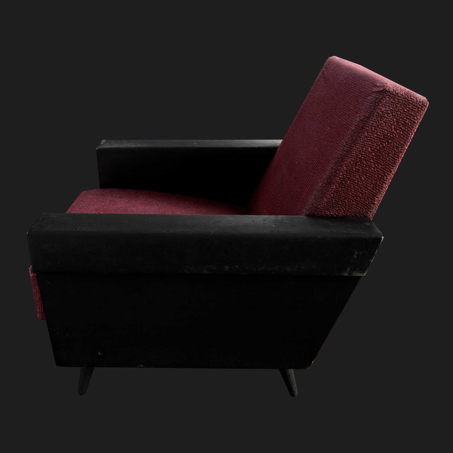 3D Sofa Single Red