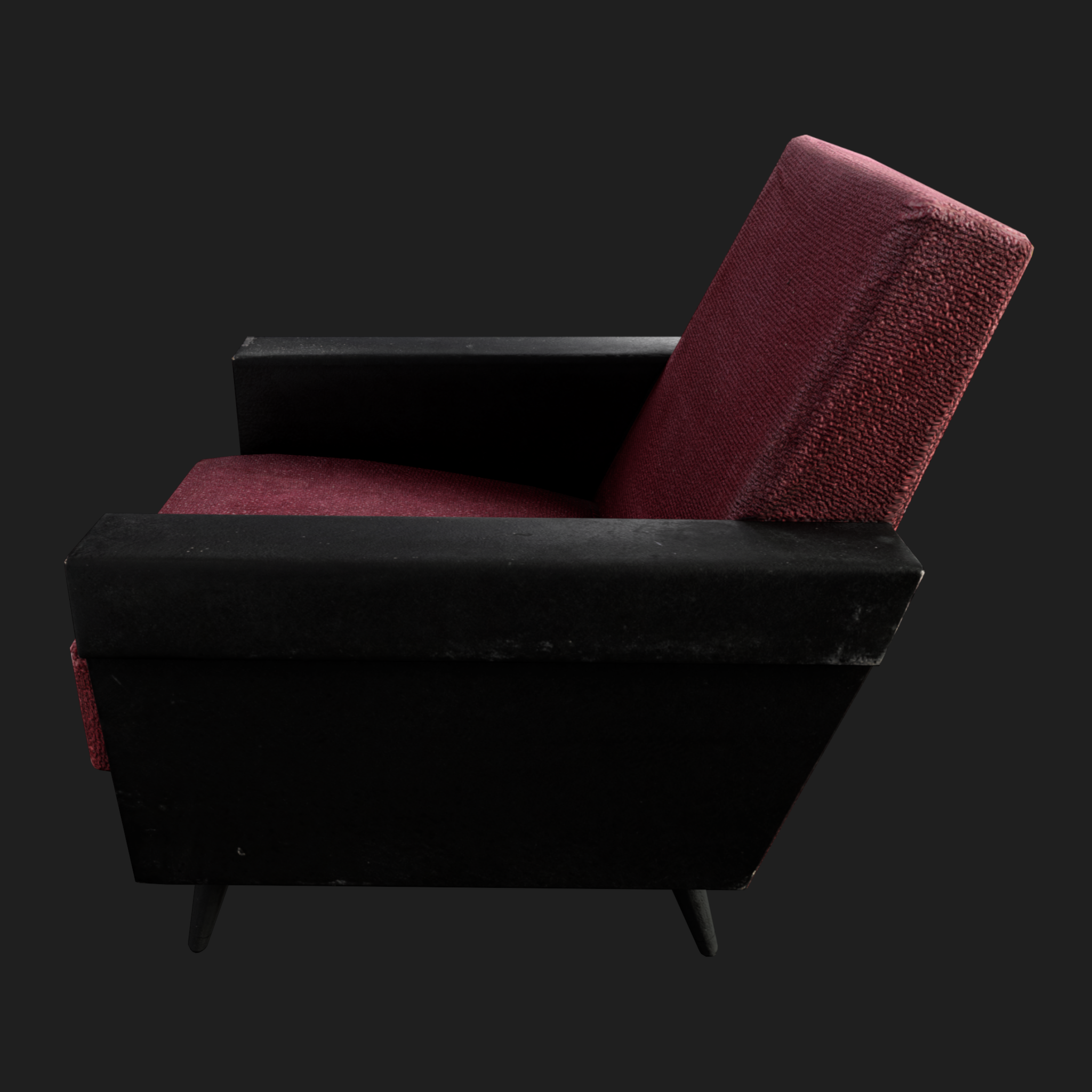 3D Furniture: Sofa Single Red