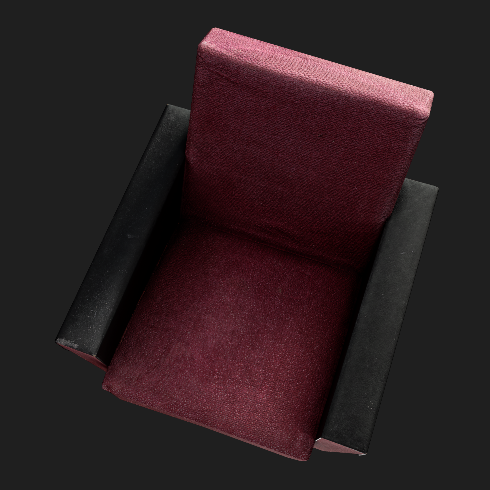 3D Furniture: Sofa Single Red