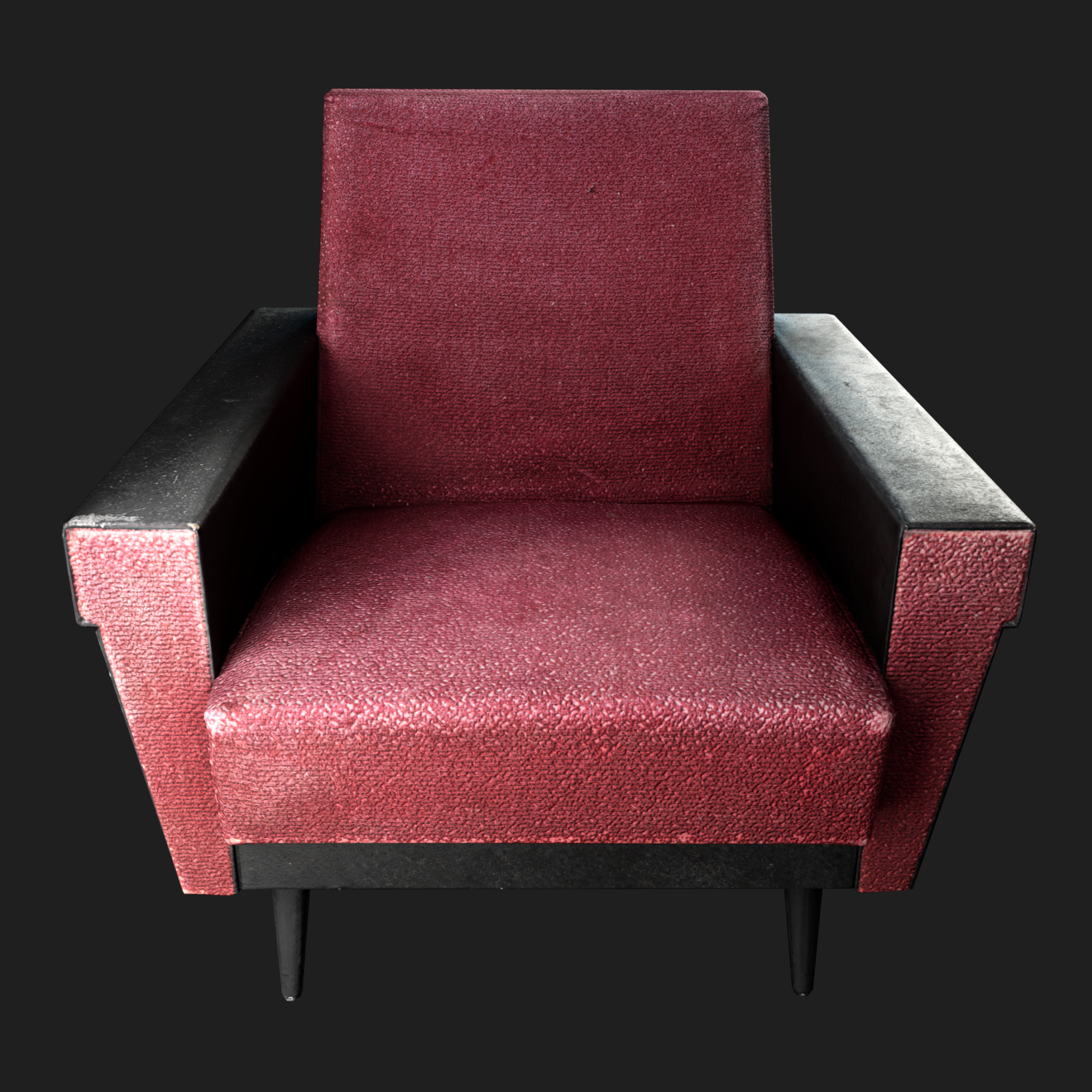 3D Furniture: Sofa Single Red