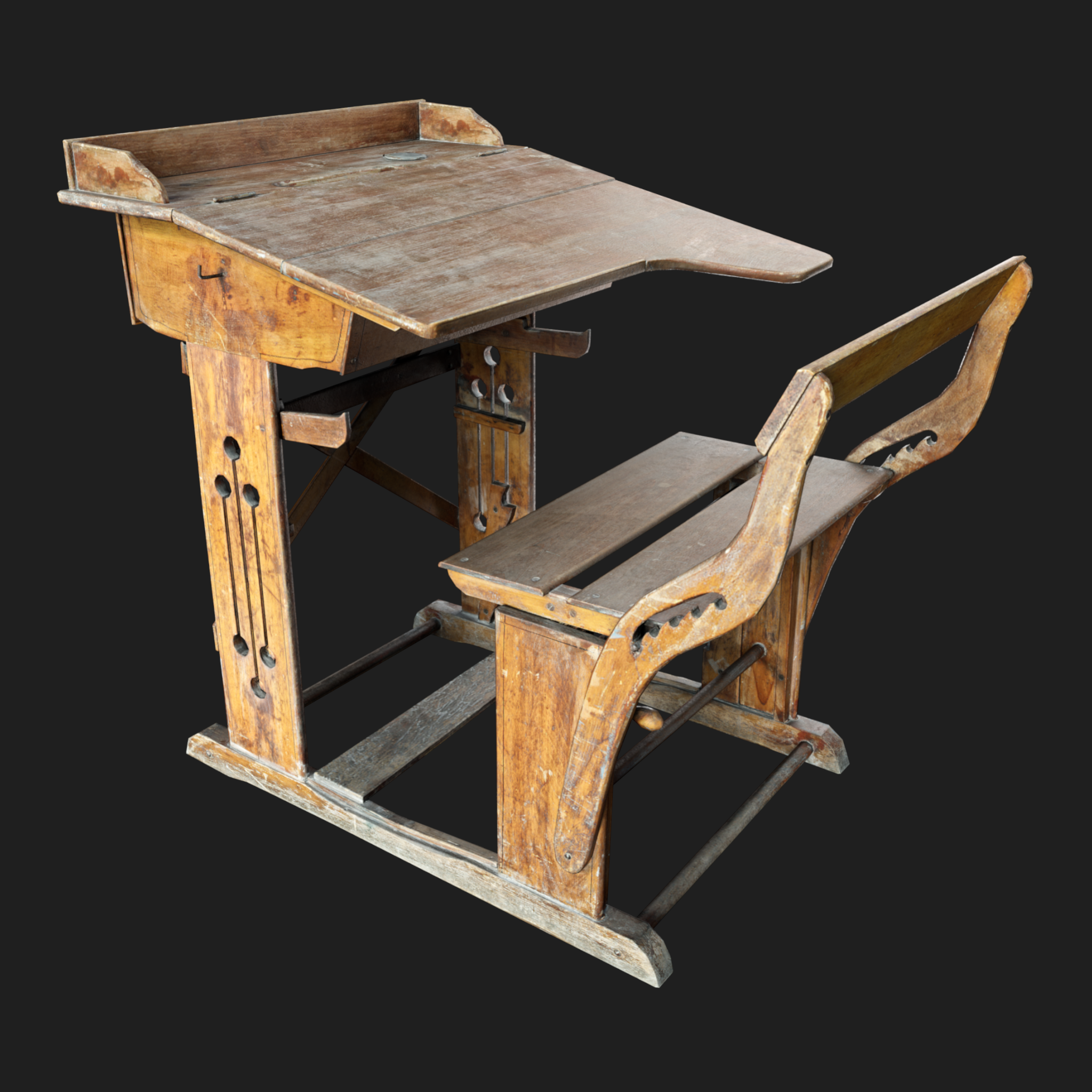3D Furniture: Kids School Desk