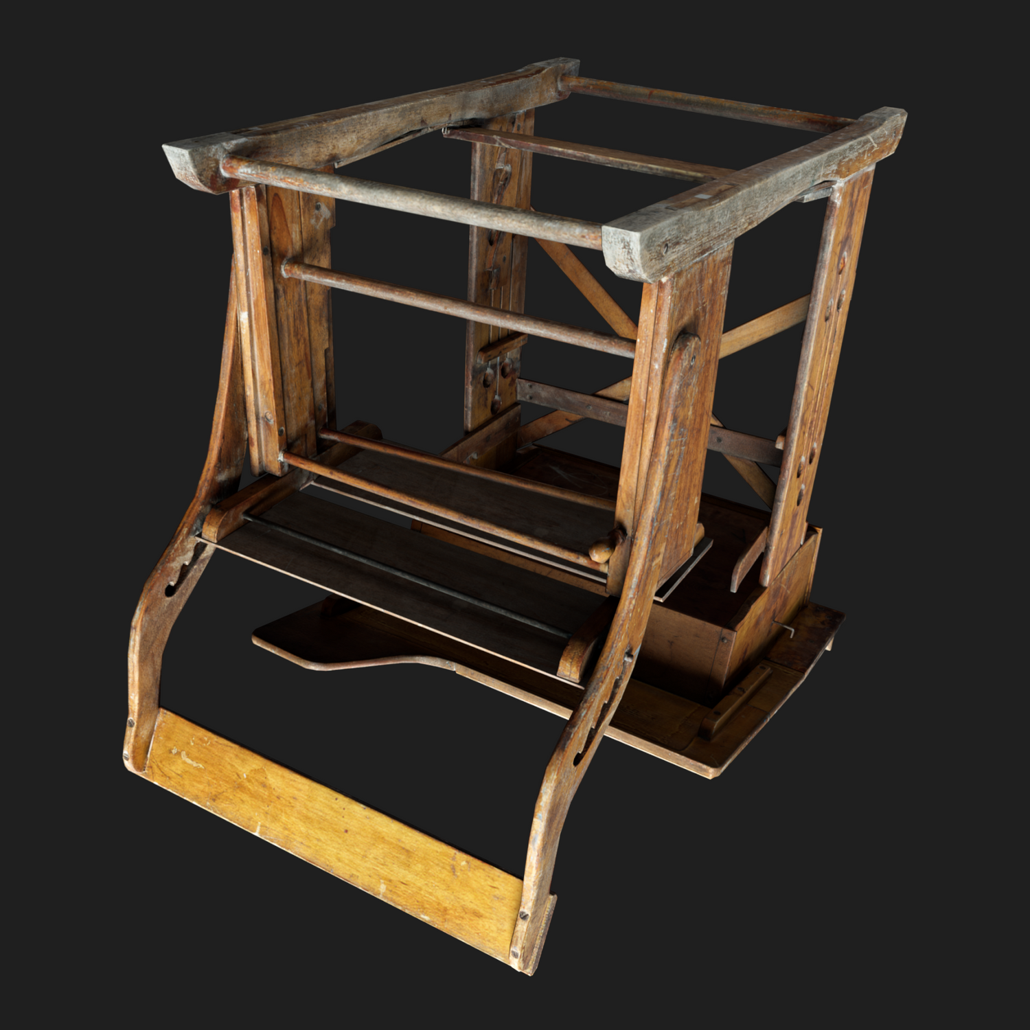 3D Vintage Kids School Desk