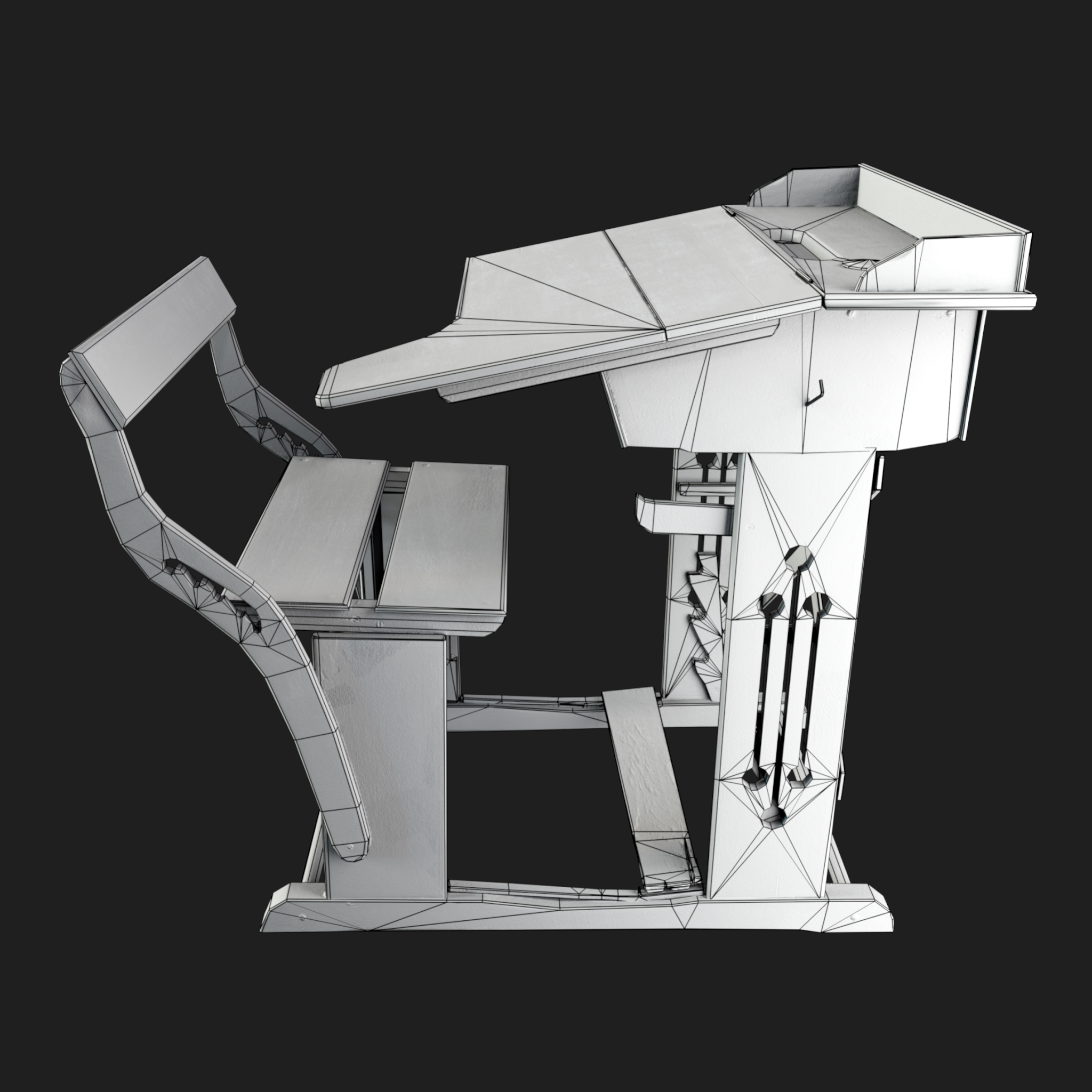 3D Furniture: Kids School Desk