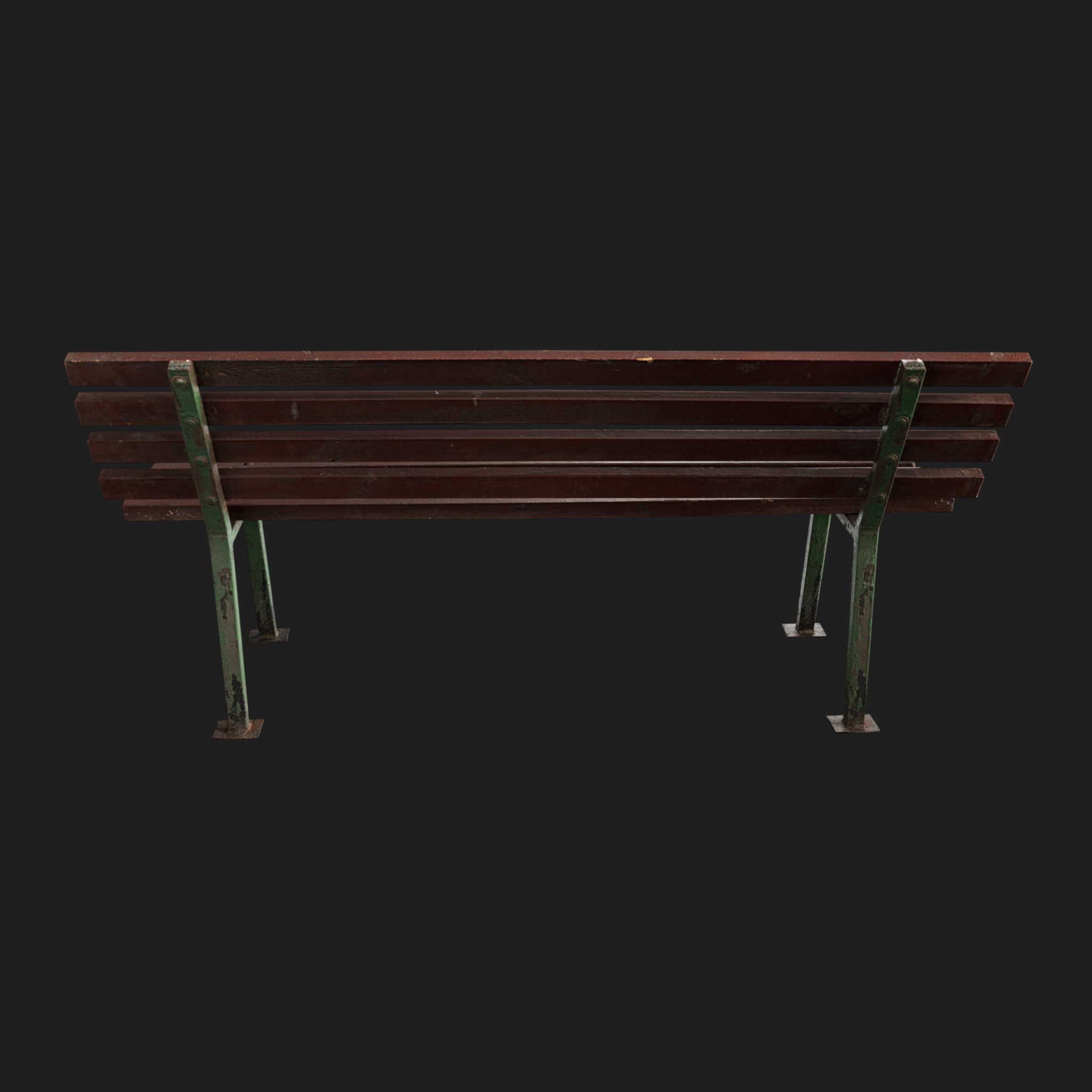 3D Furniture: Wooden Bench