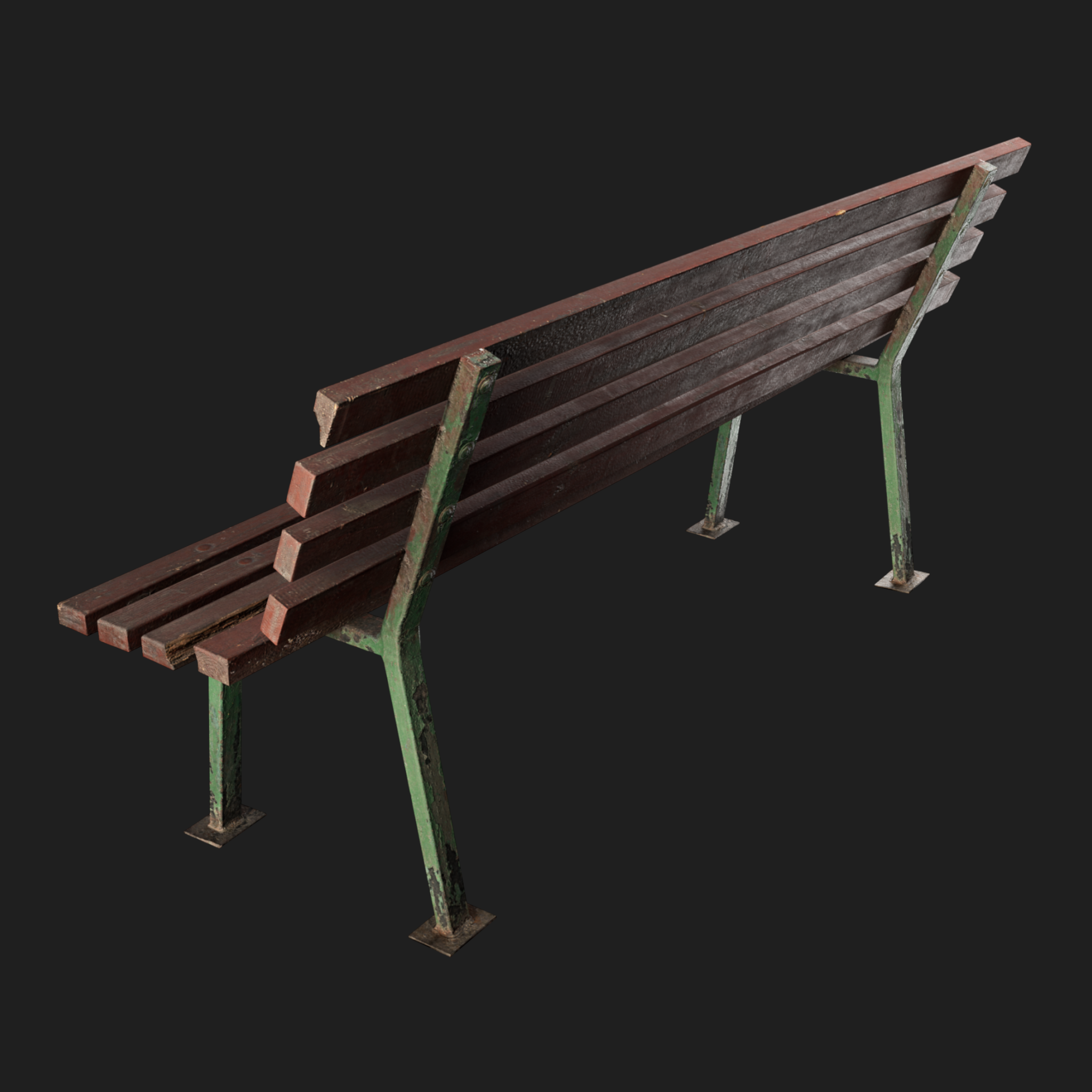 3D Furniture: Wooden Bench