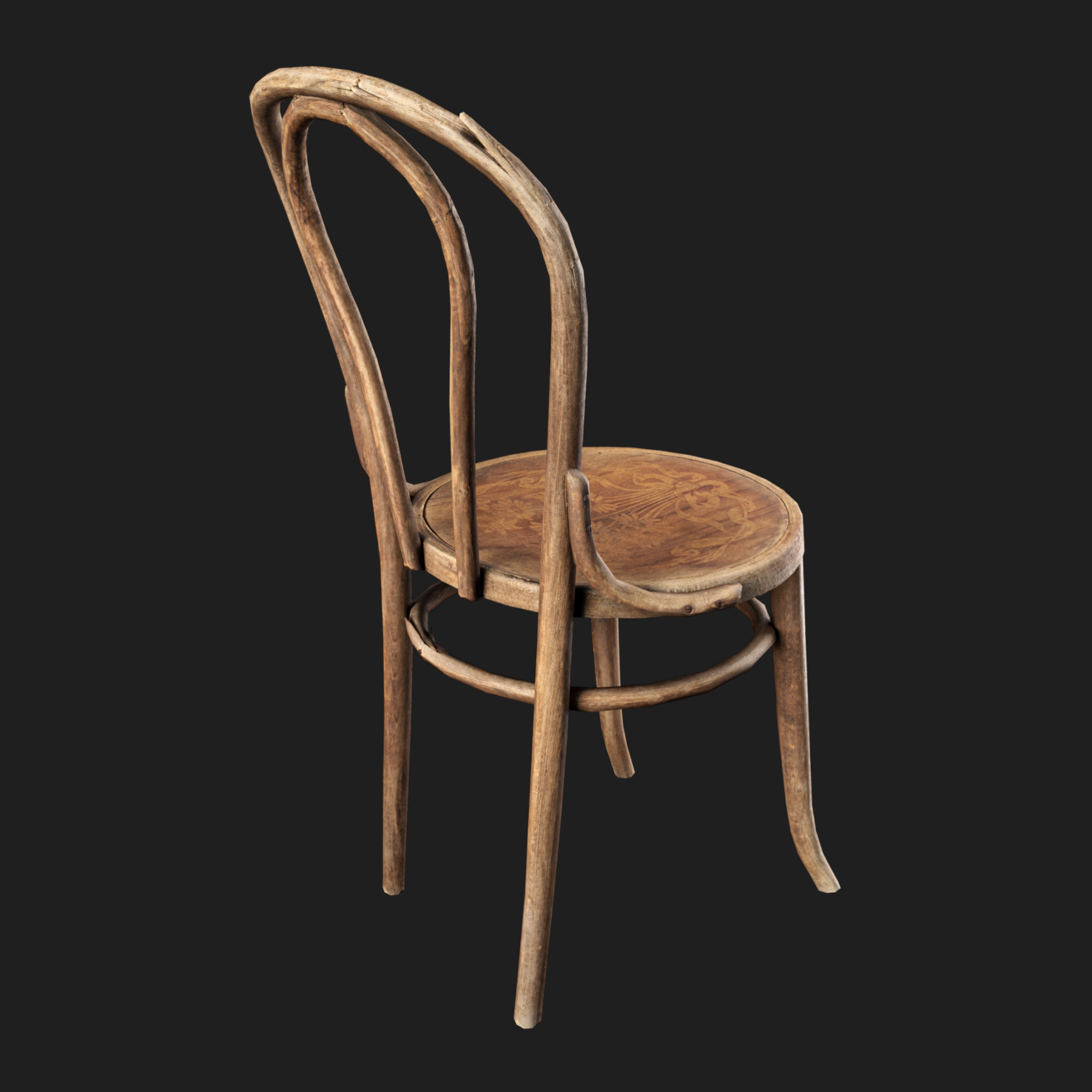 3D Furniture: Chair Wooden Thonet