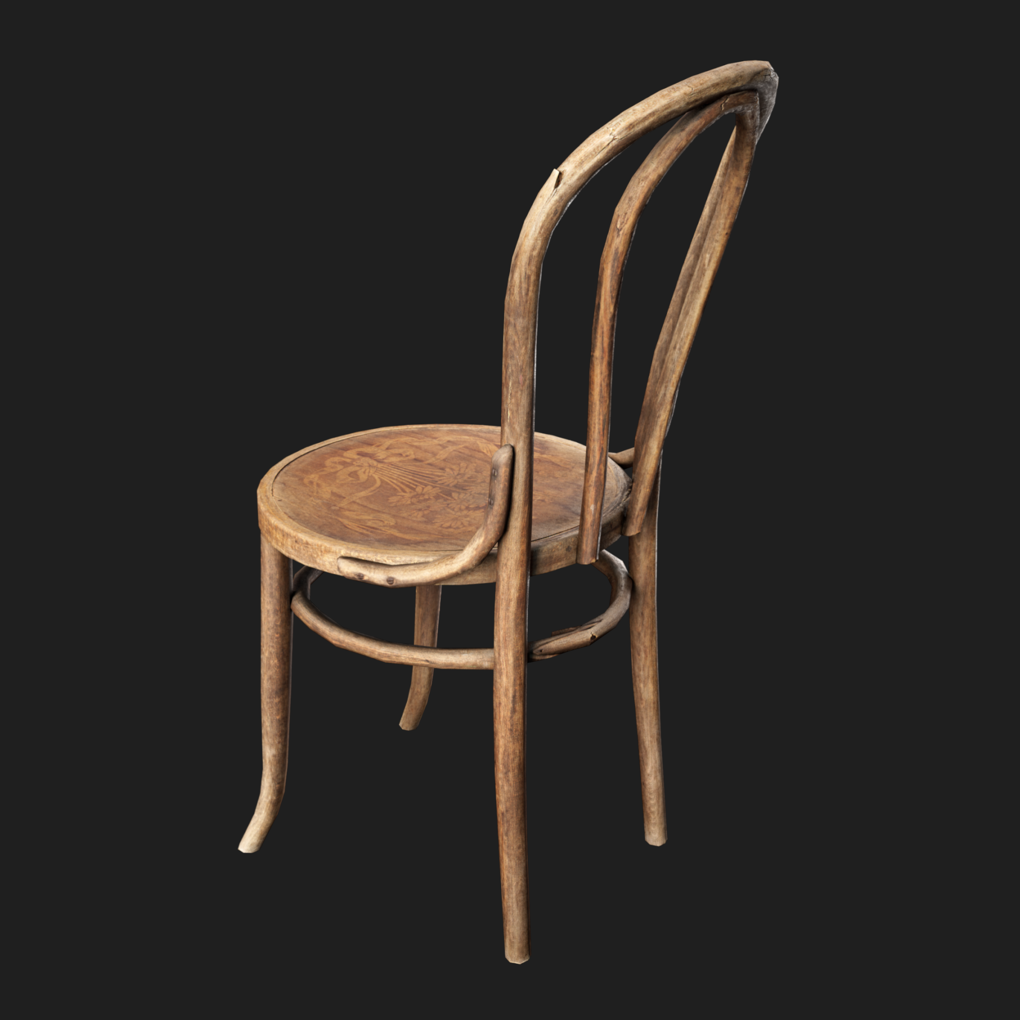 3D Furniture: Chair Wooden Thonet