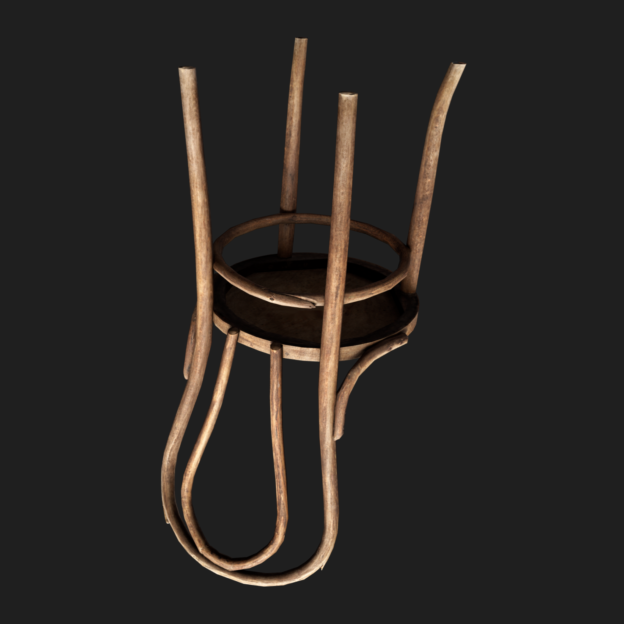 3D Furniture: Chair Wooden Thonet