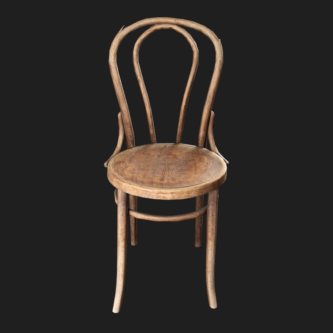 3D Thonet Wooden Chair