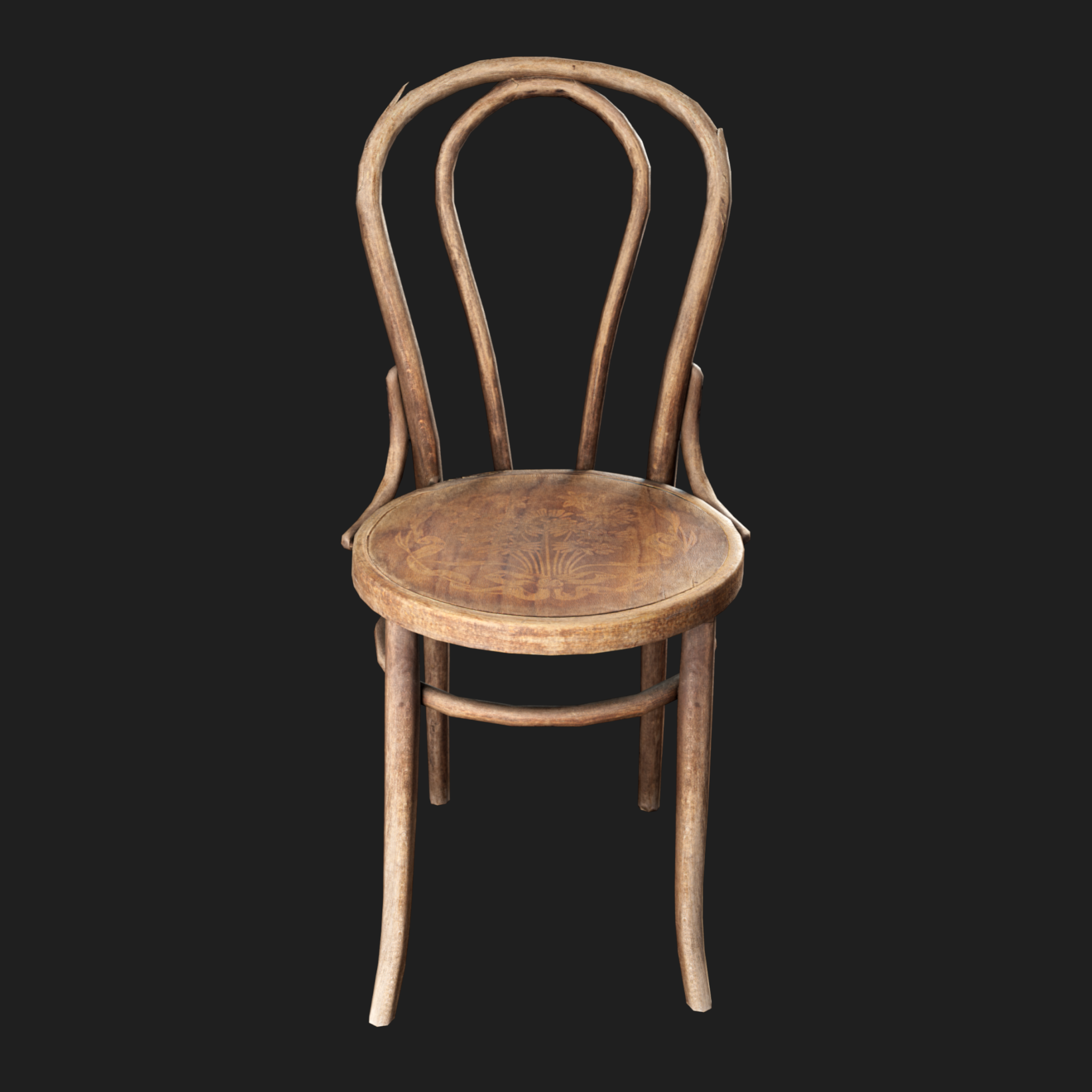 3D Furniture: Chair Wooden Thonet