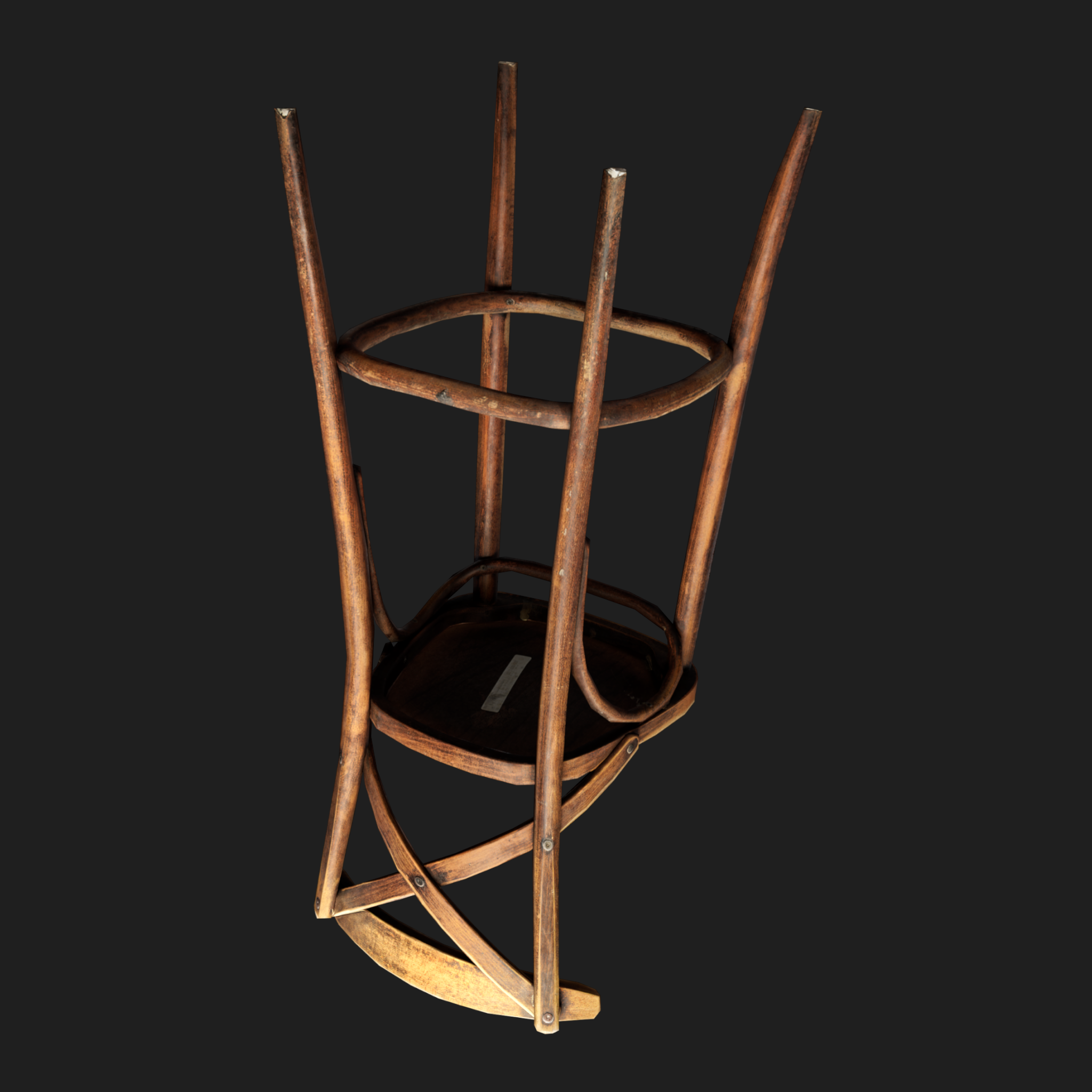 3D Furniture: Chair Bar Wood