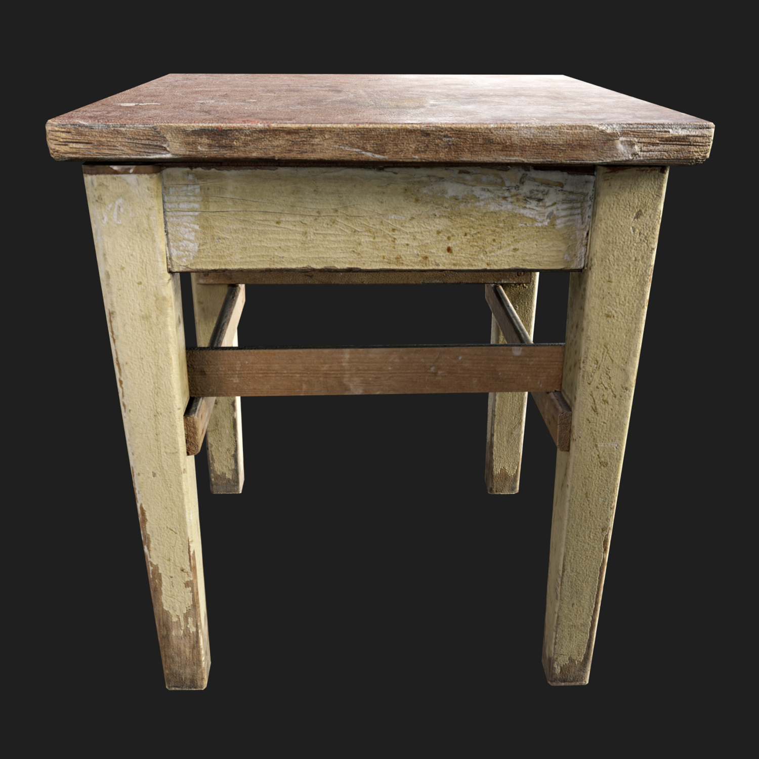 3D Small Handmade Wooden Table