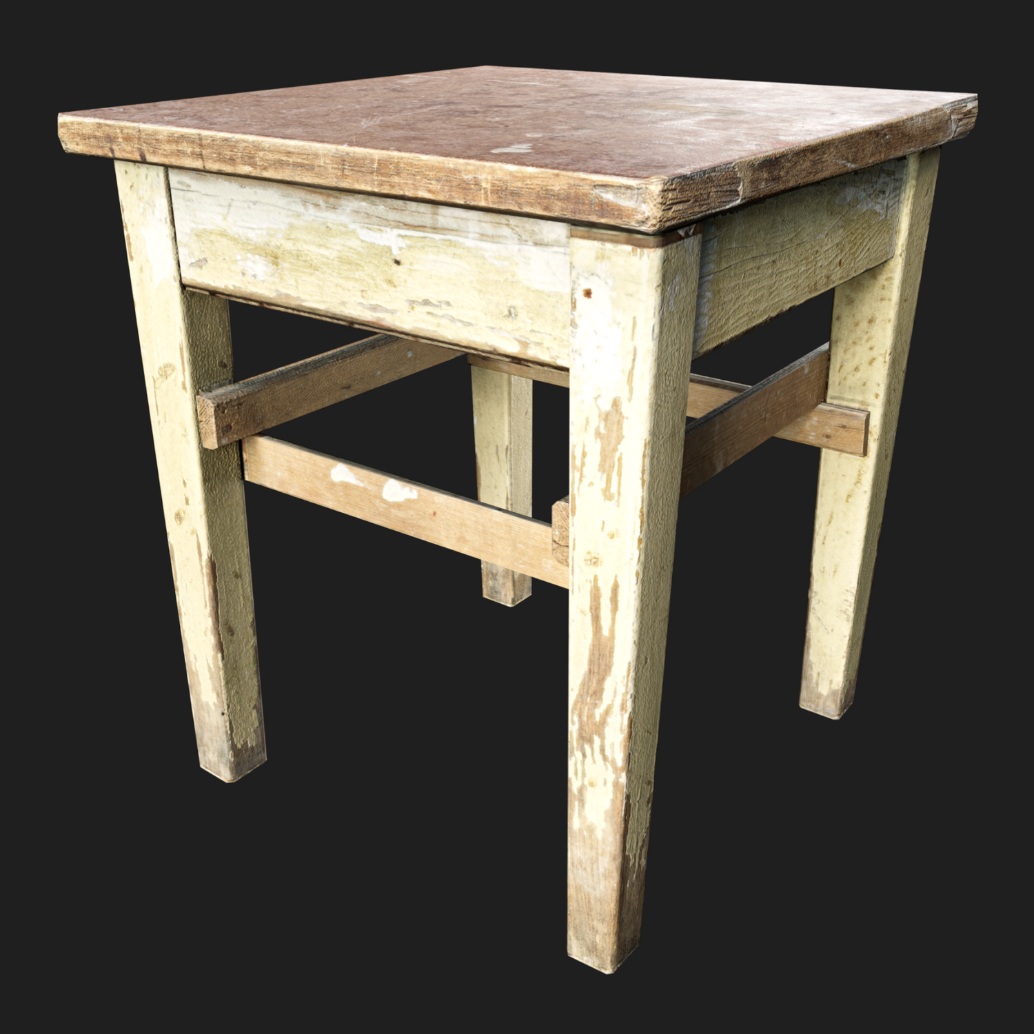 3D Small Handmade Wooden Table