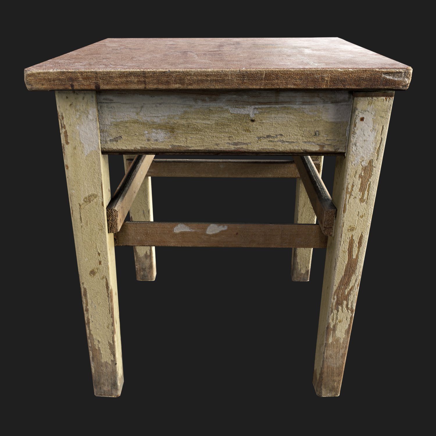 3D Small Handmade Wooden Table