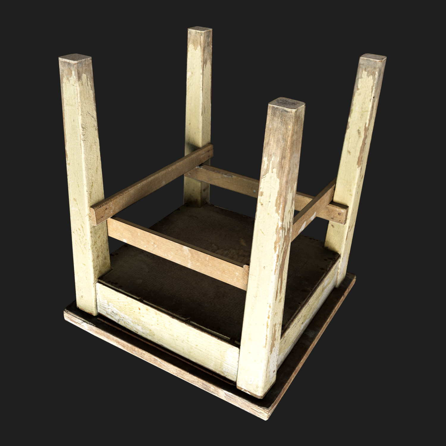 3D Small Handmade Wooden Table