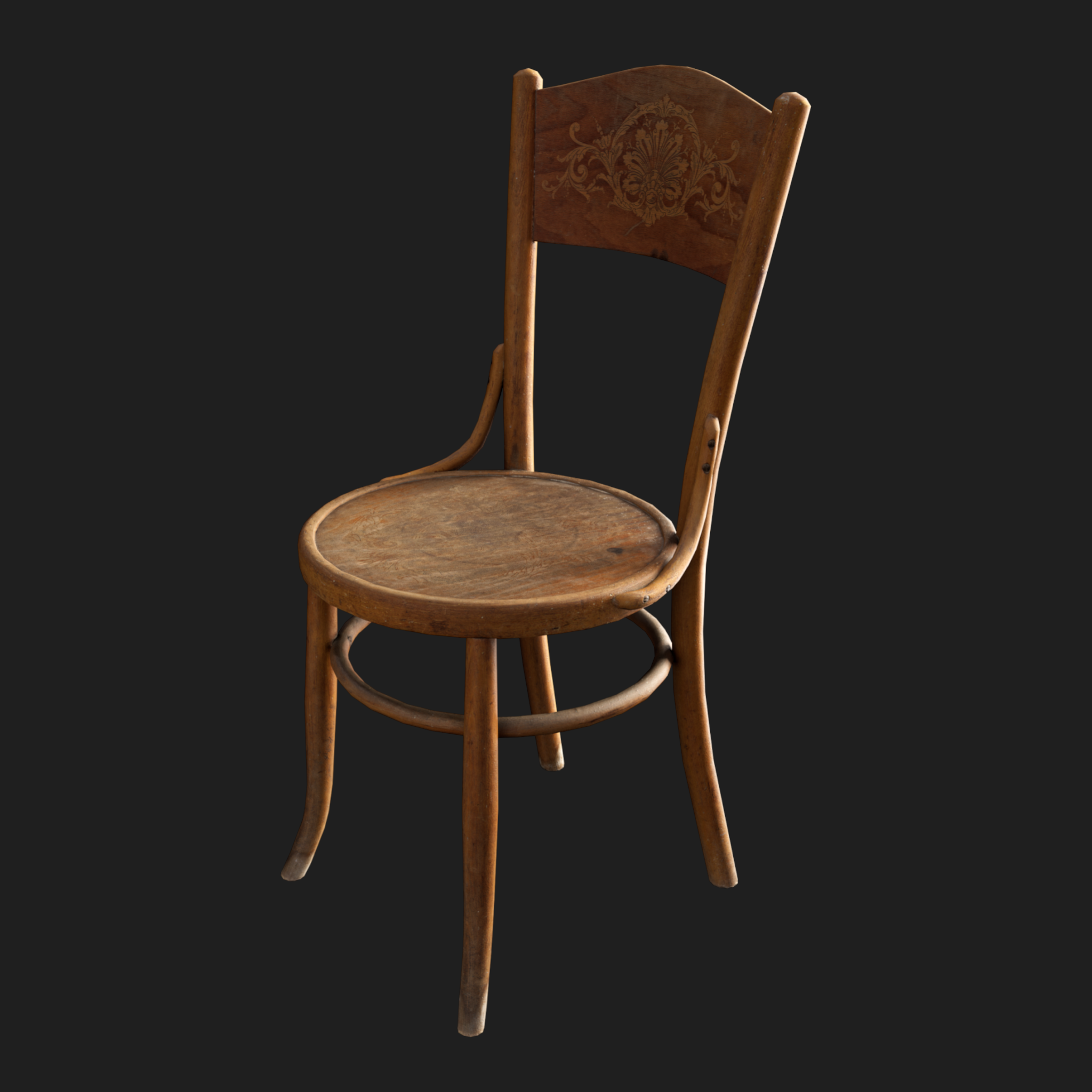 3D Furniture: Wooden Chair