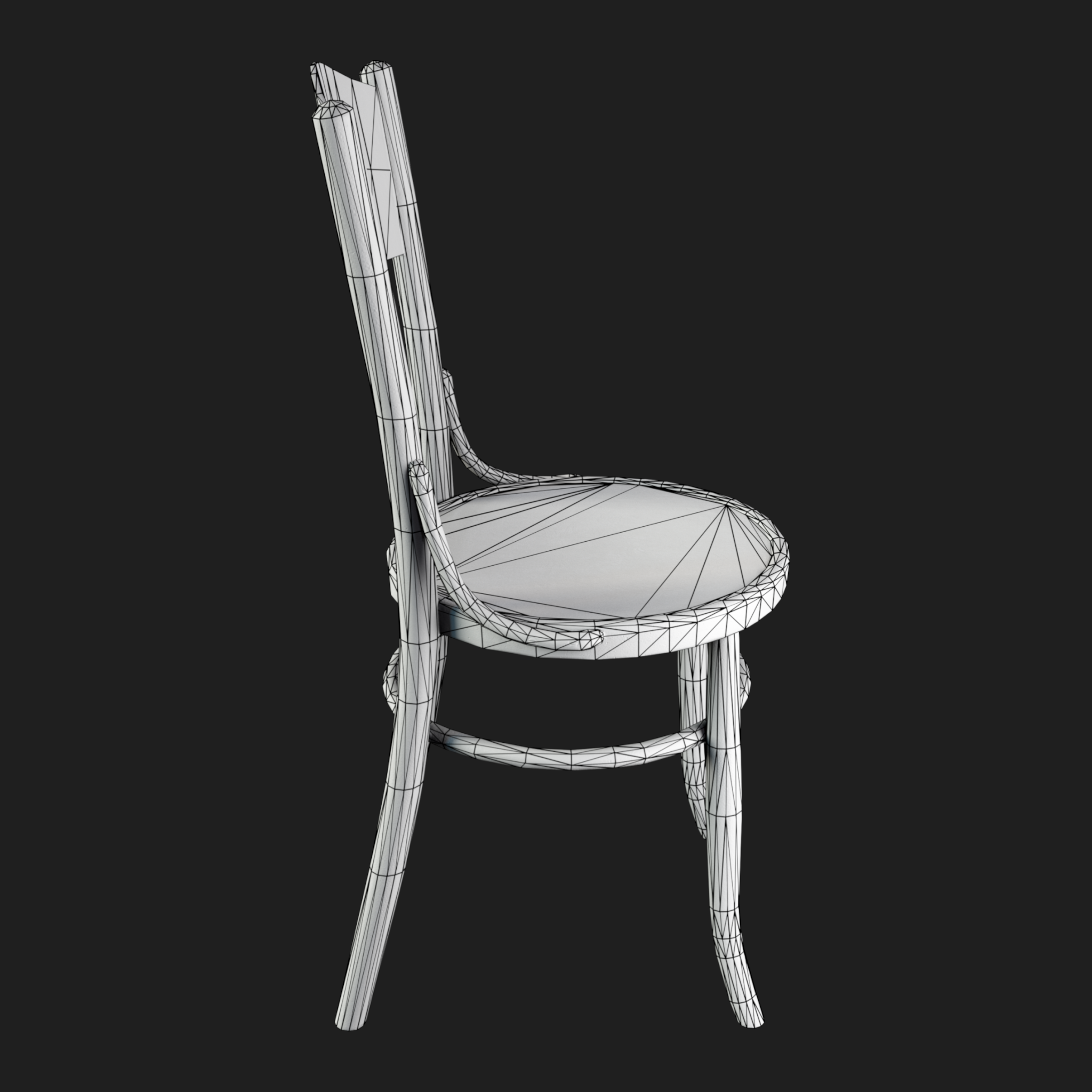3D Furniture: Wooden Chair