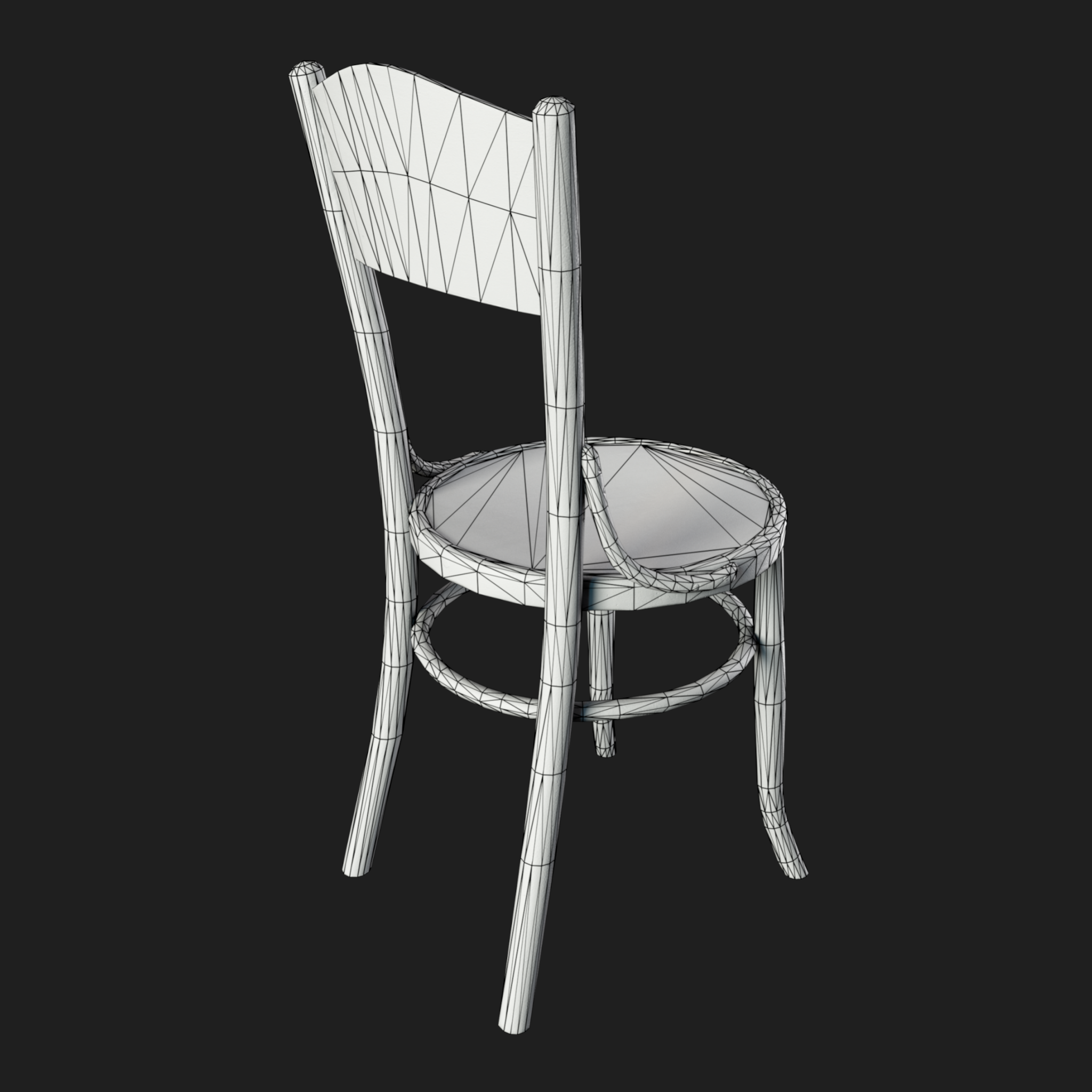 3D Furniture: Wooden Chair
