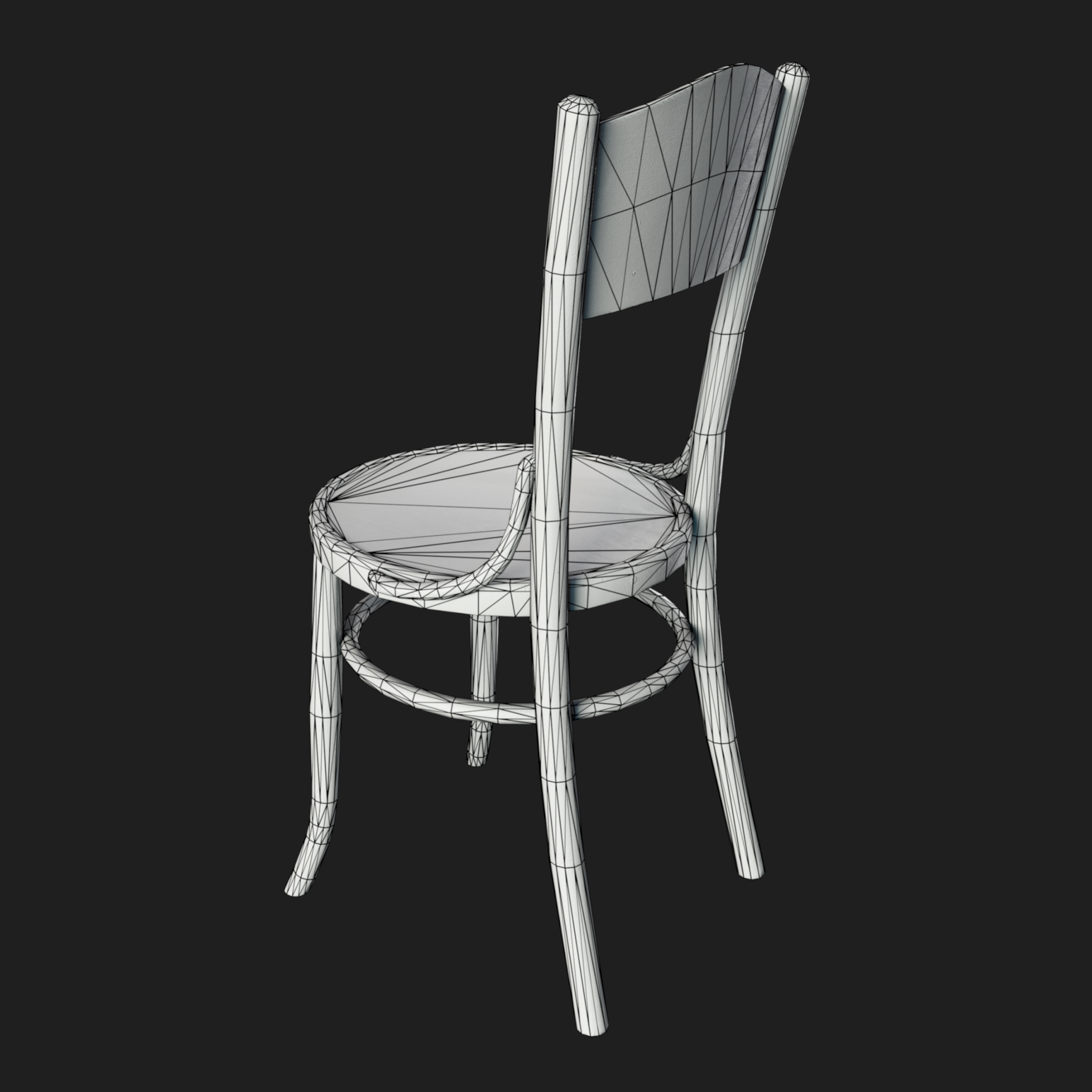 3D Furniture: Wooden Chair