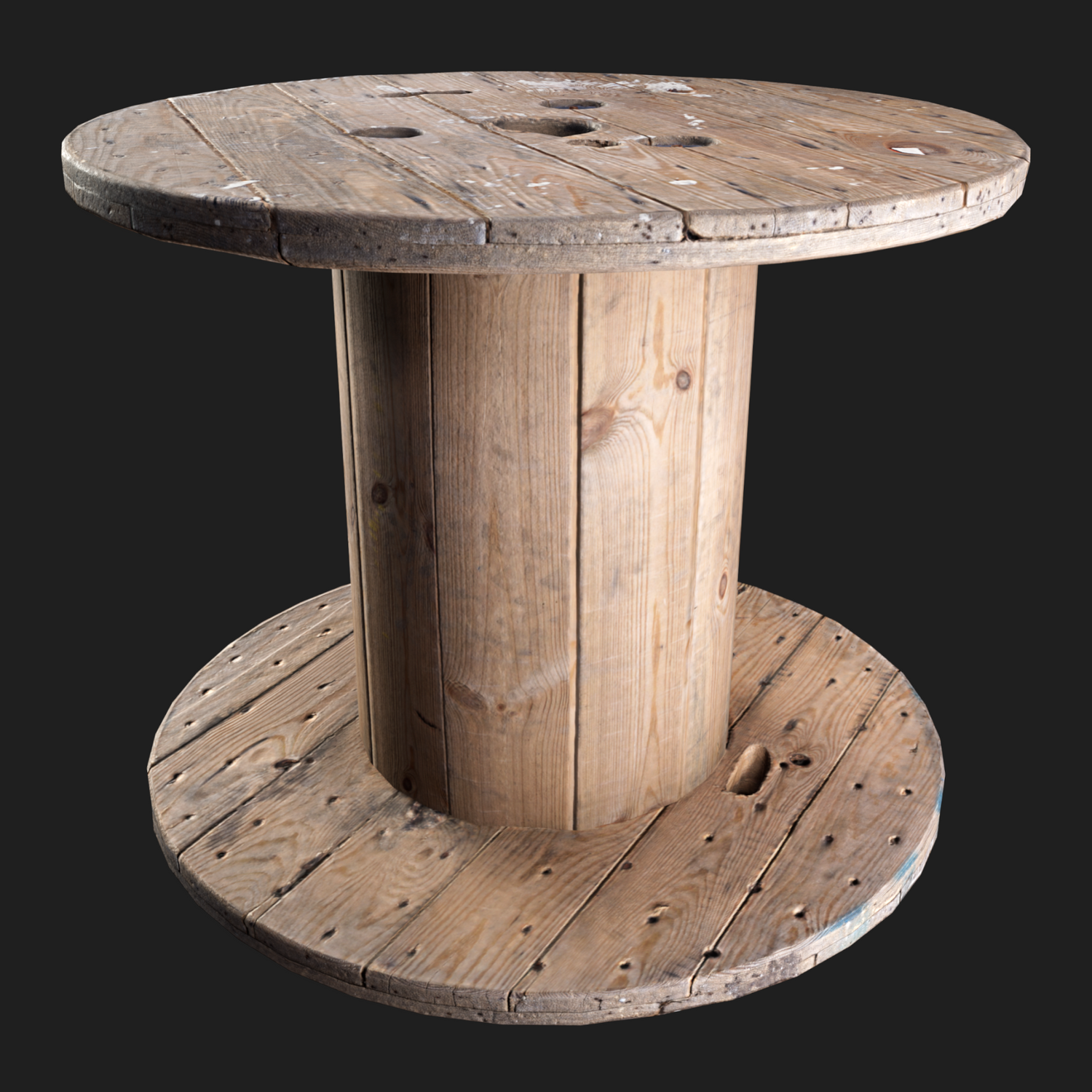 3D Wooden Cable Drum
