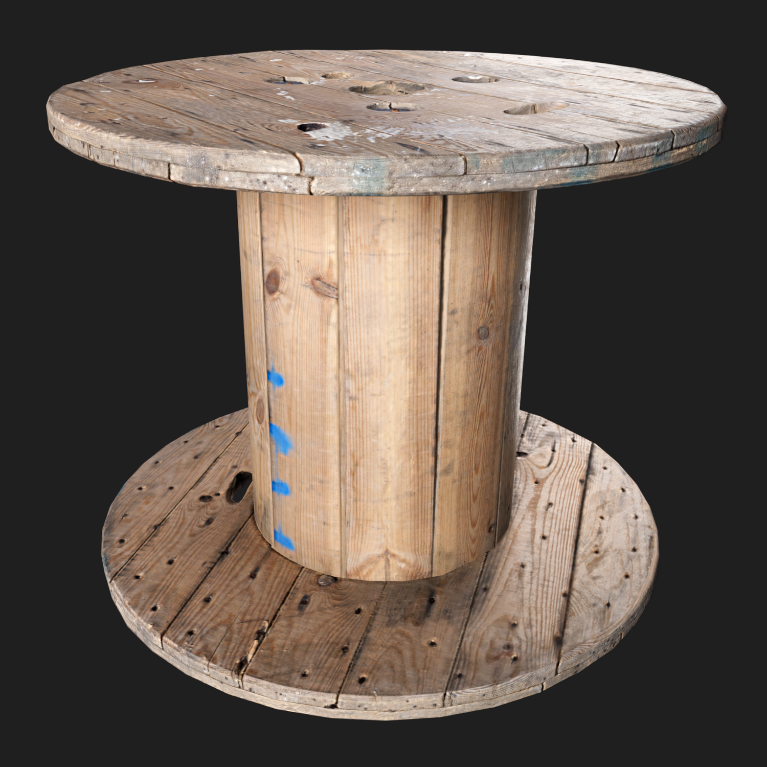 3D Wooden Cable Drum