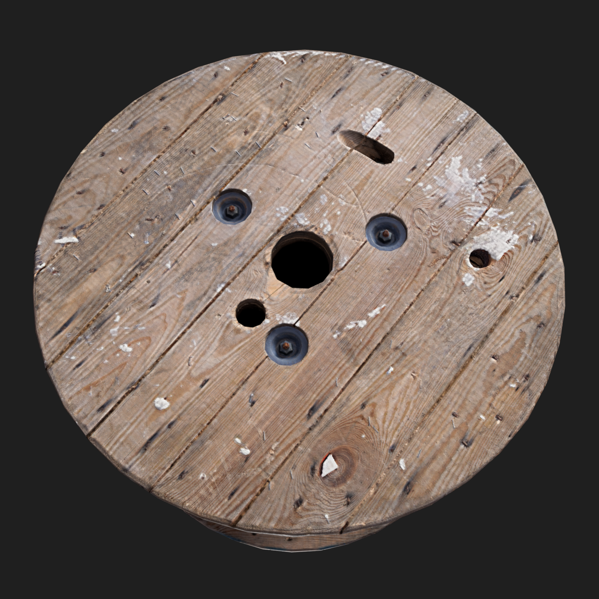 3D Wooden Cable Drum