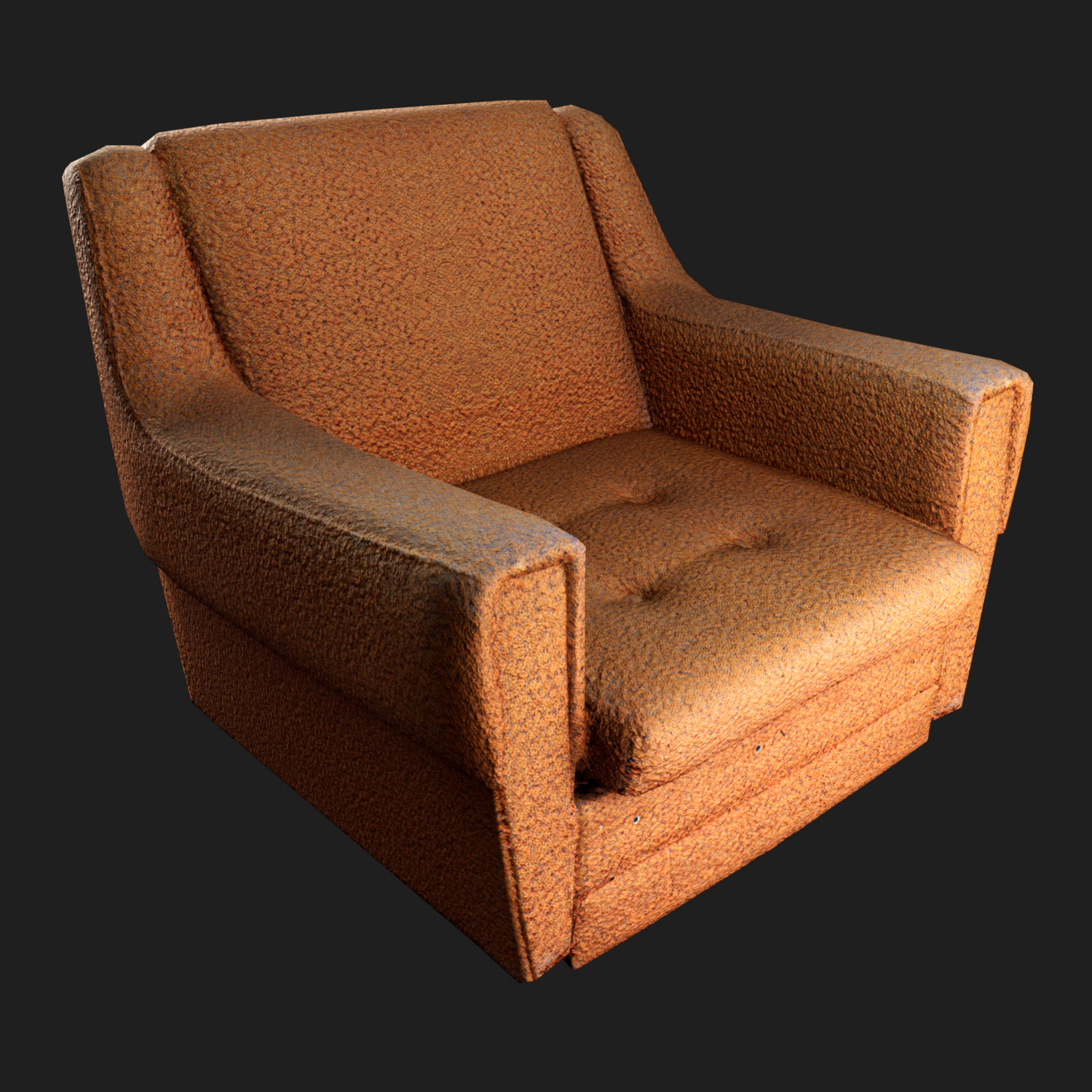 High-quality 3D model of Fabric Armchair