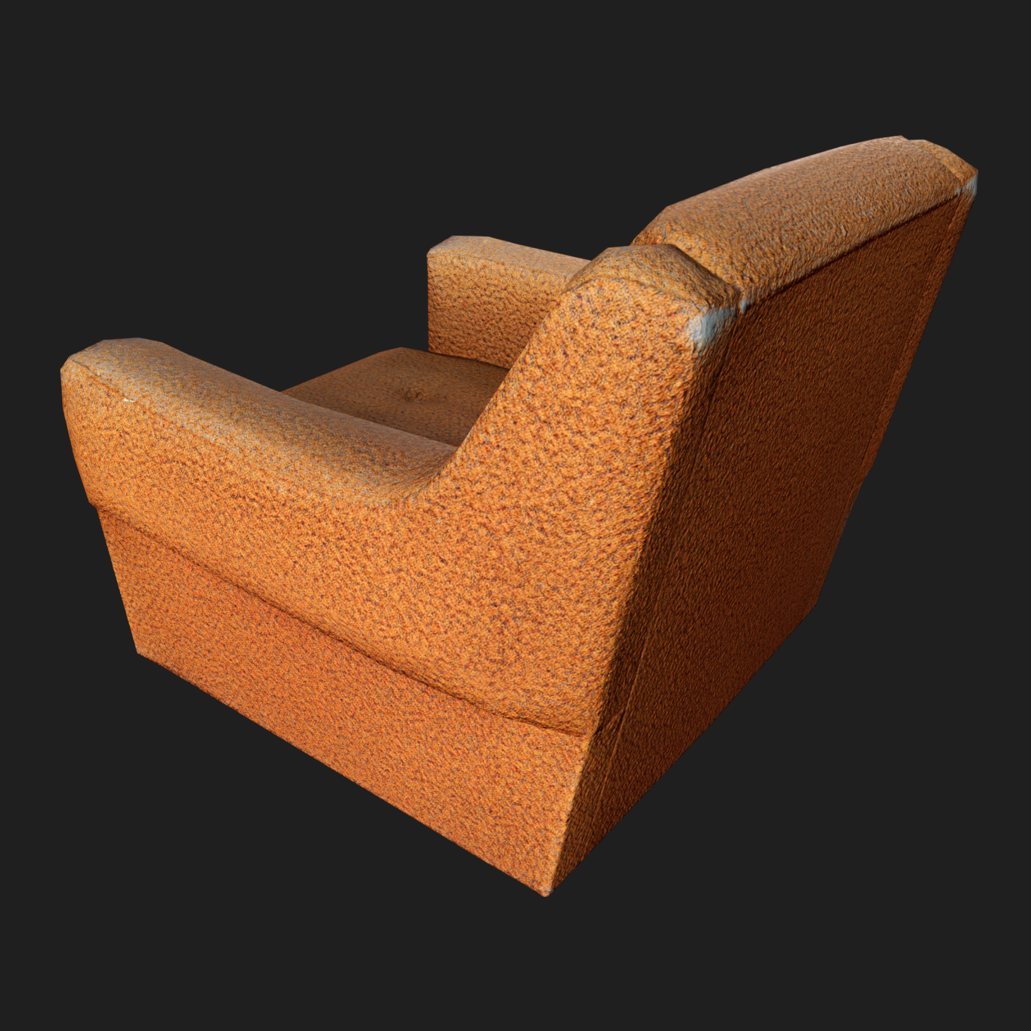 3D Furniture: Fabric Armchair