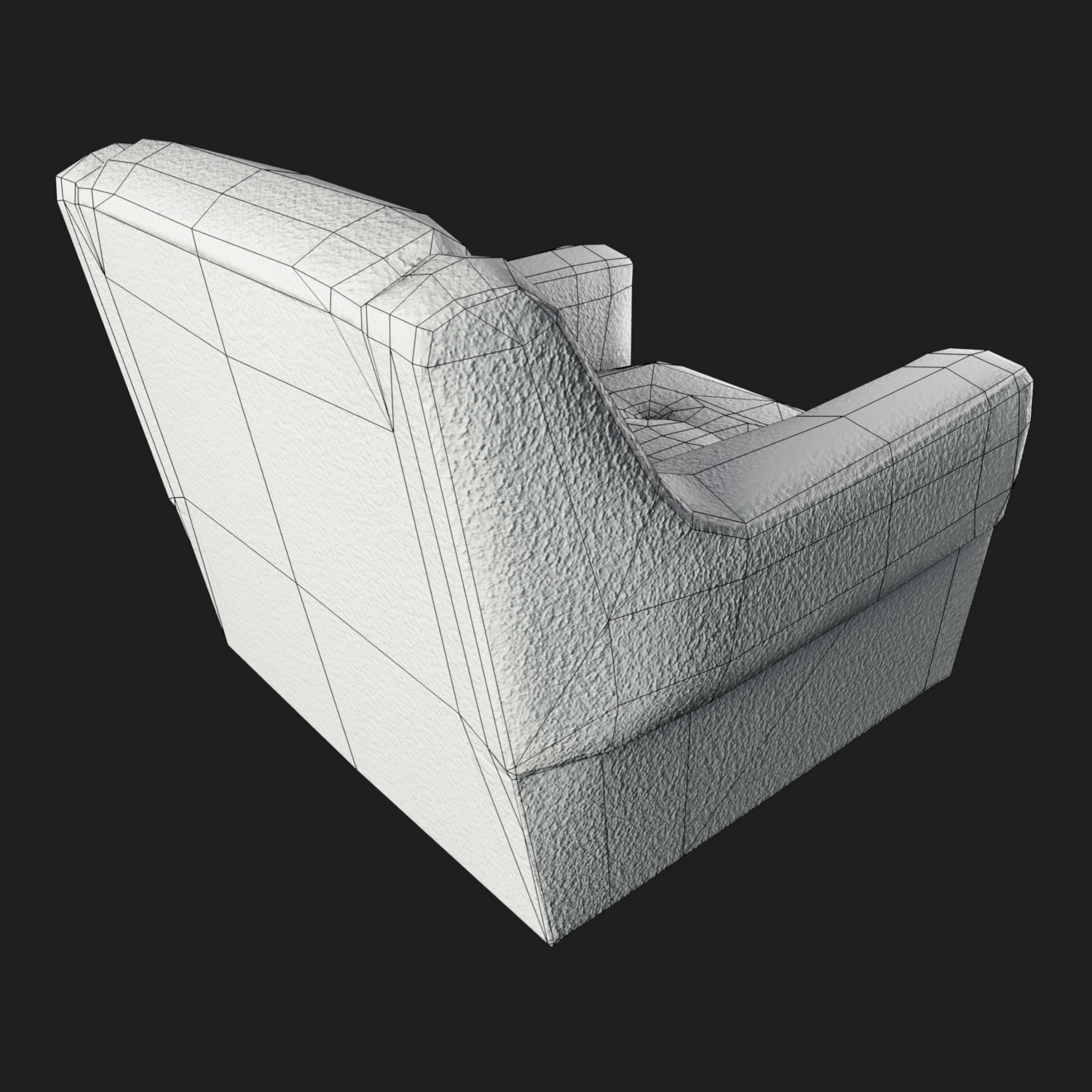 3D Furniture: Fabric Armchair