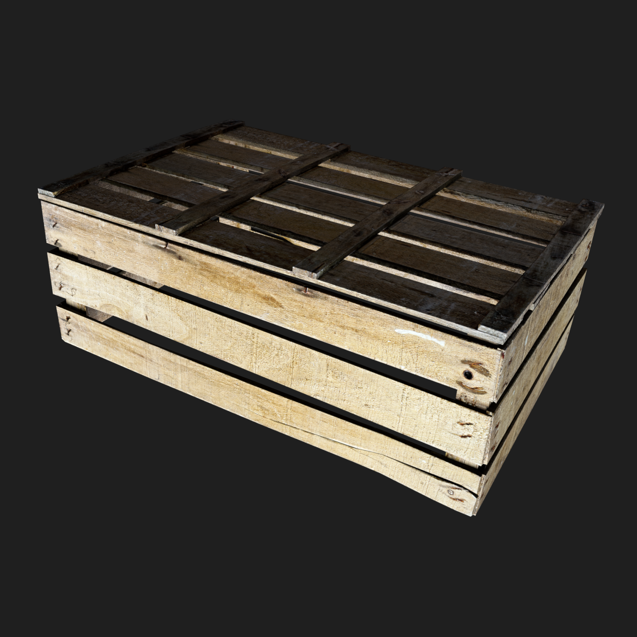 3D Wooden Box
