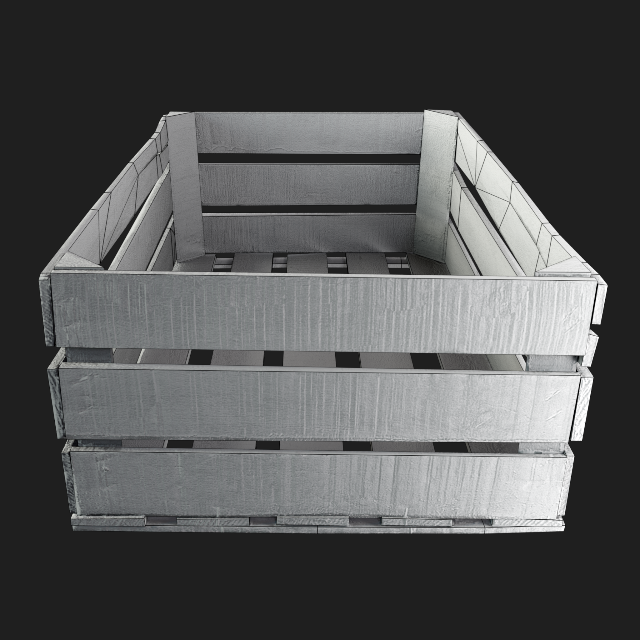 3D Wooden Box