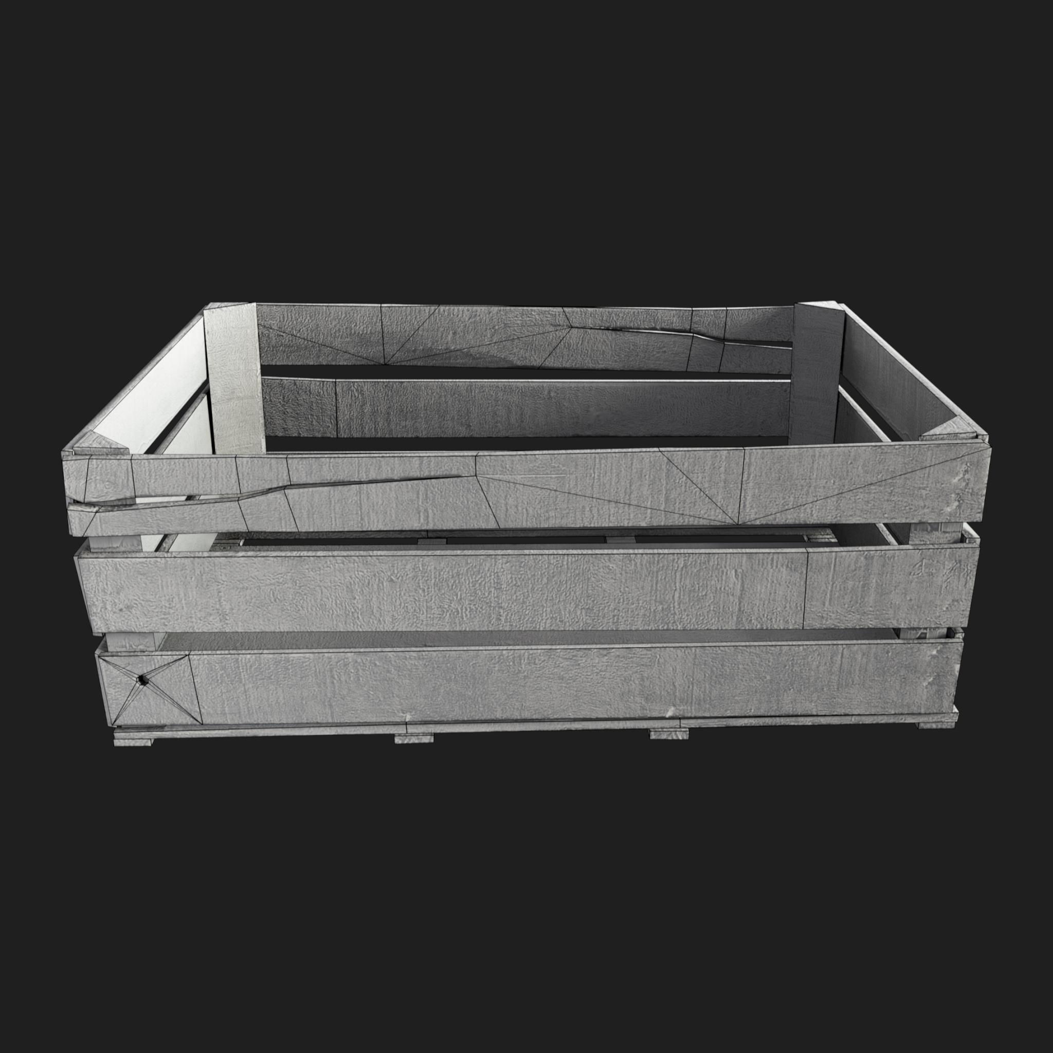 3D Wooden Box