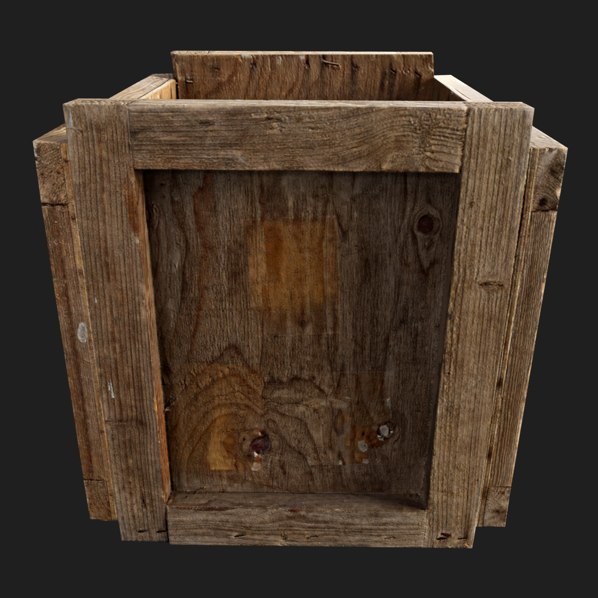 3D Wooden Crate