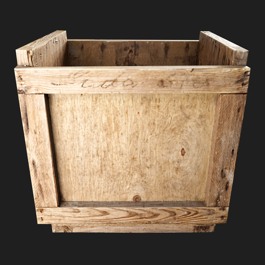 3D Wooden Crate