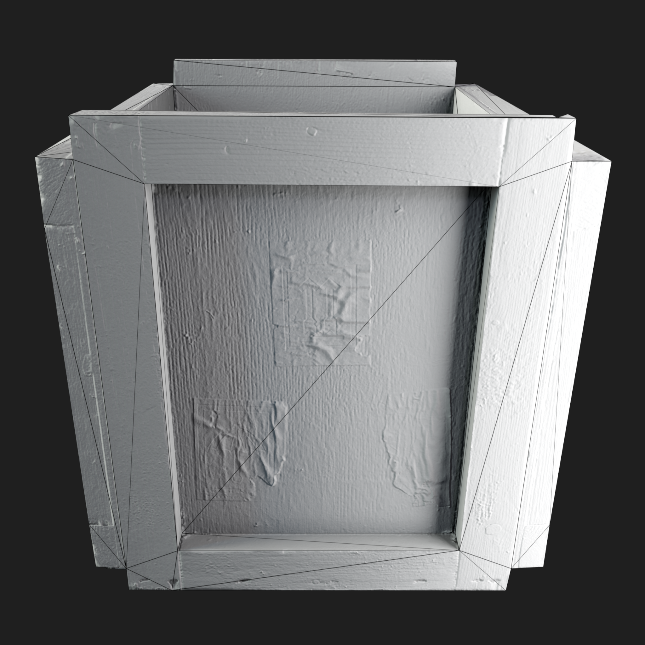 3D Wooden Crate