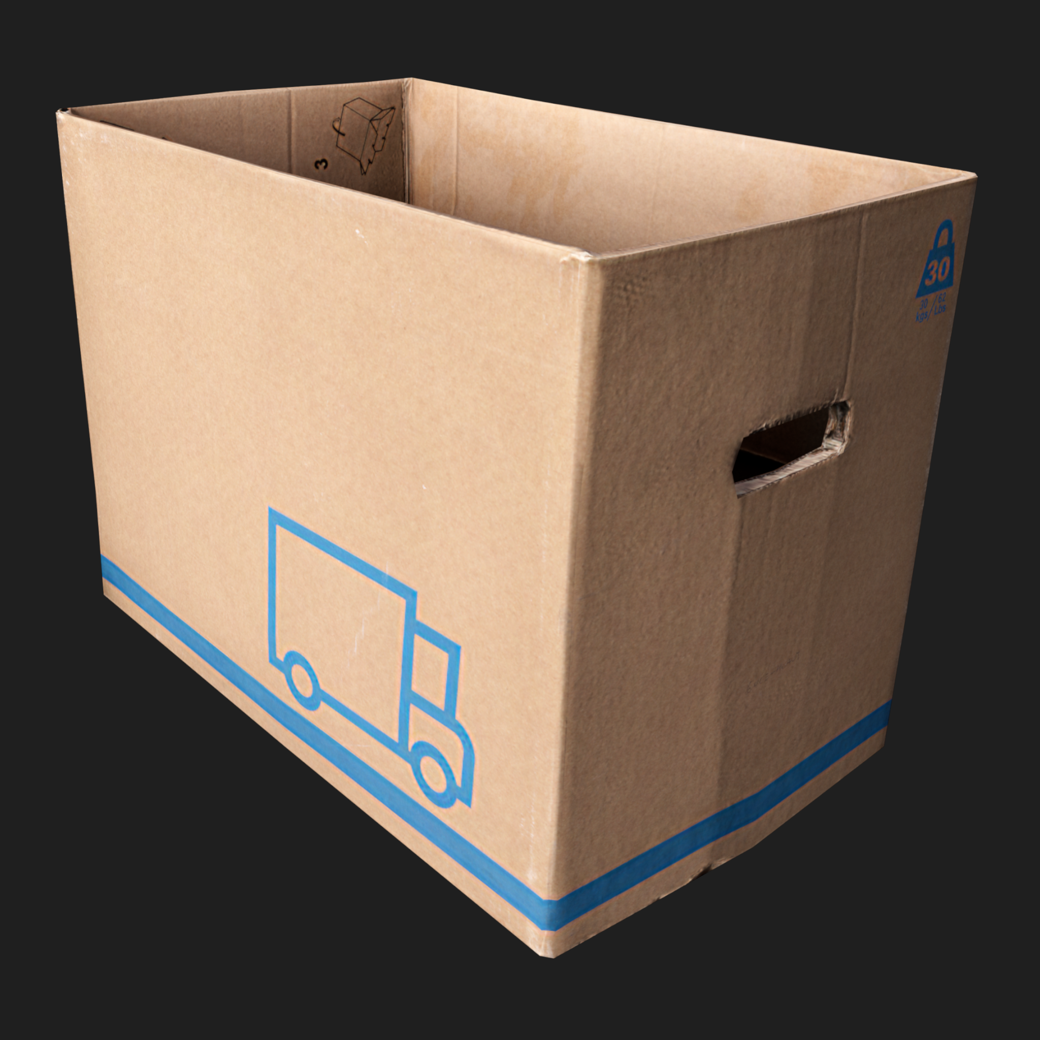 3D Cardboard Box IKEA