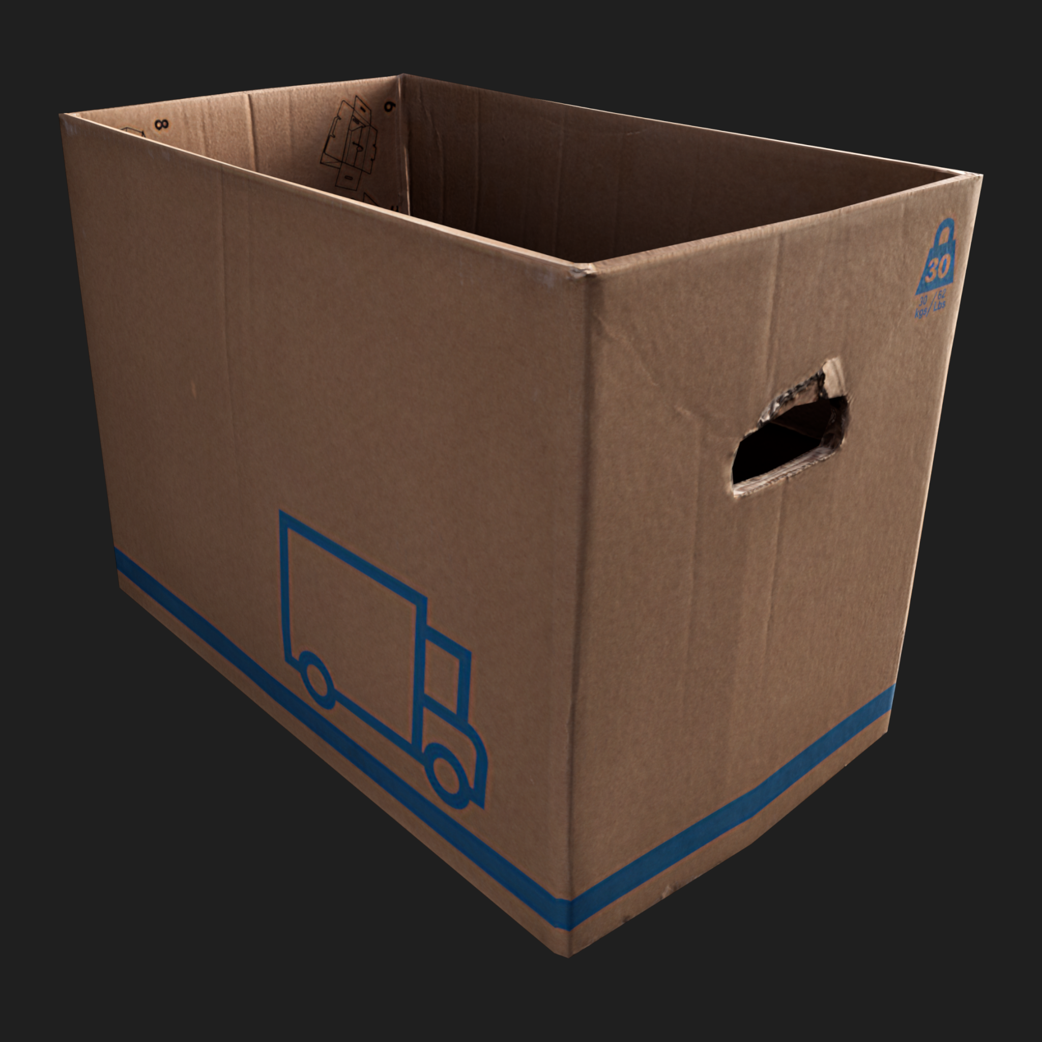 3D Cardboard Box IKEA