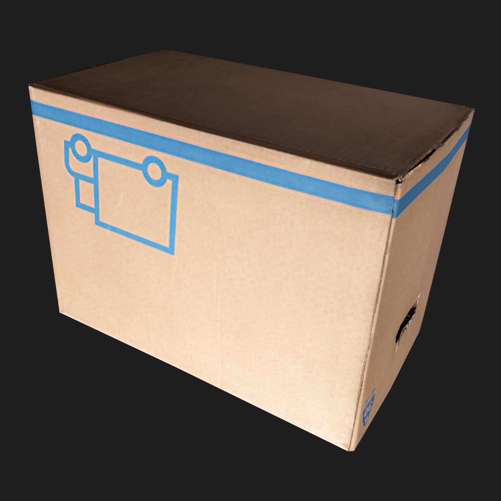 3D Cardboard Box IKEA