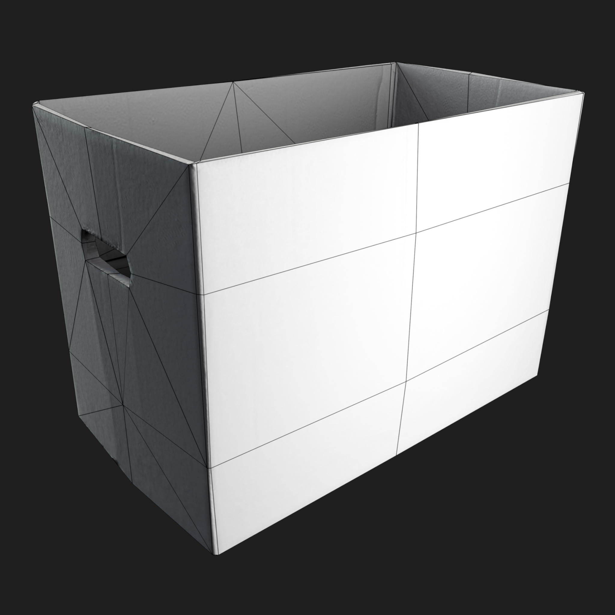 3D Cardboard Box IKEA