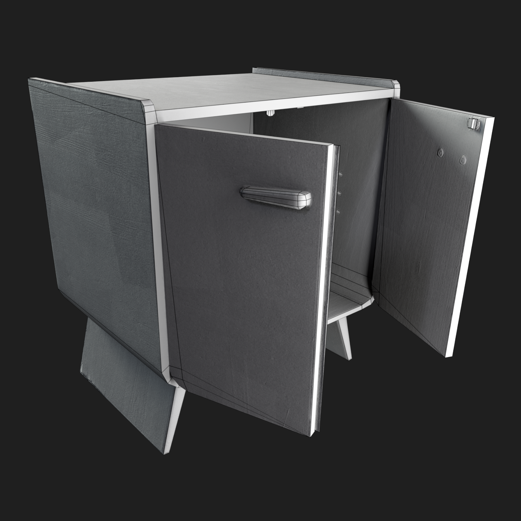 3d Furniture: Cabinet Open