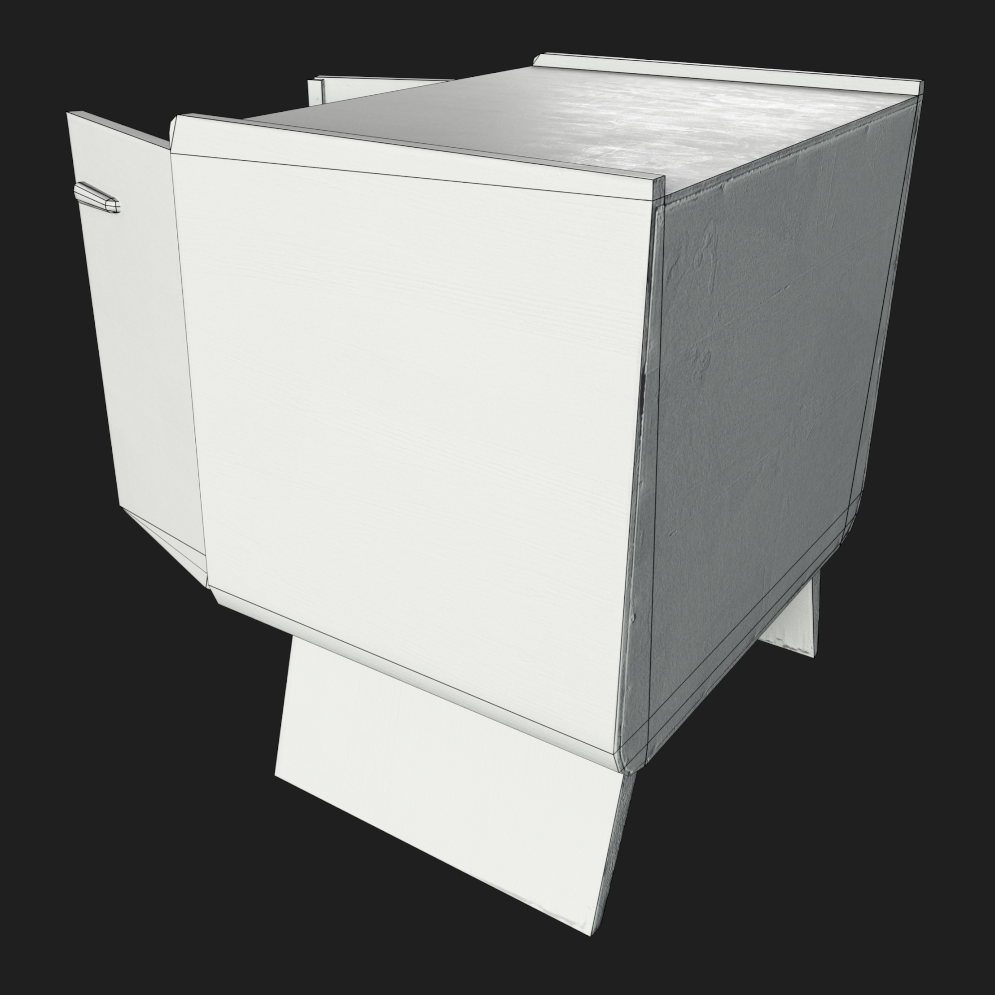 3d Furniture: Cabinet Open