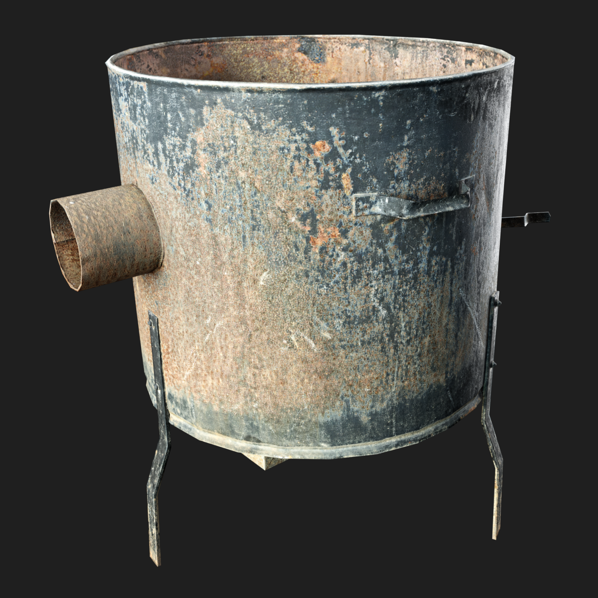 3D Rusty Oven