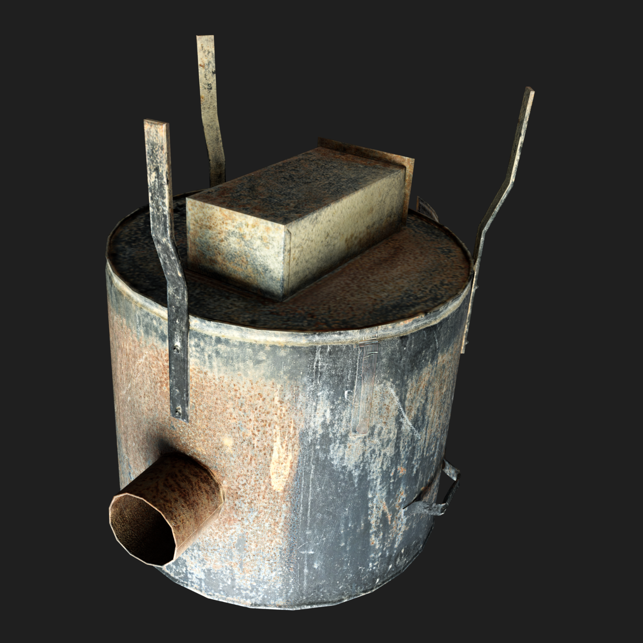 3D Rusty Oven