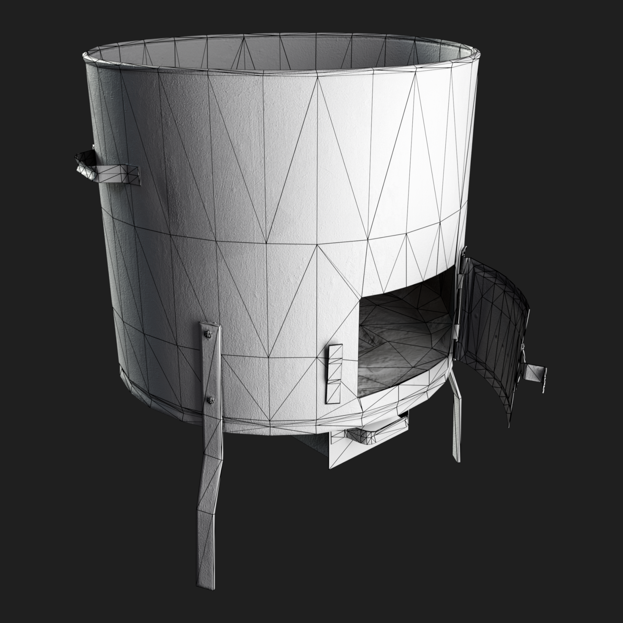 3D Rusty Oven