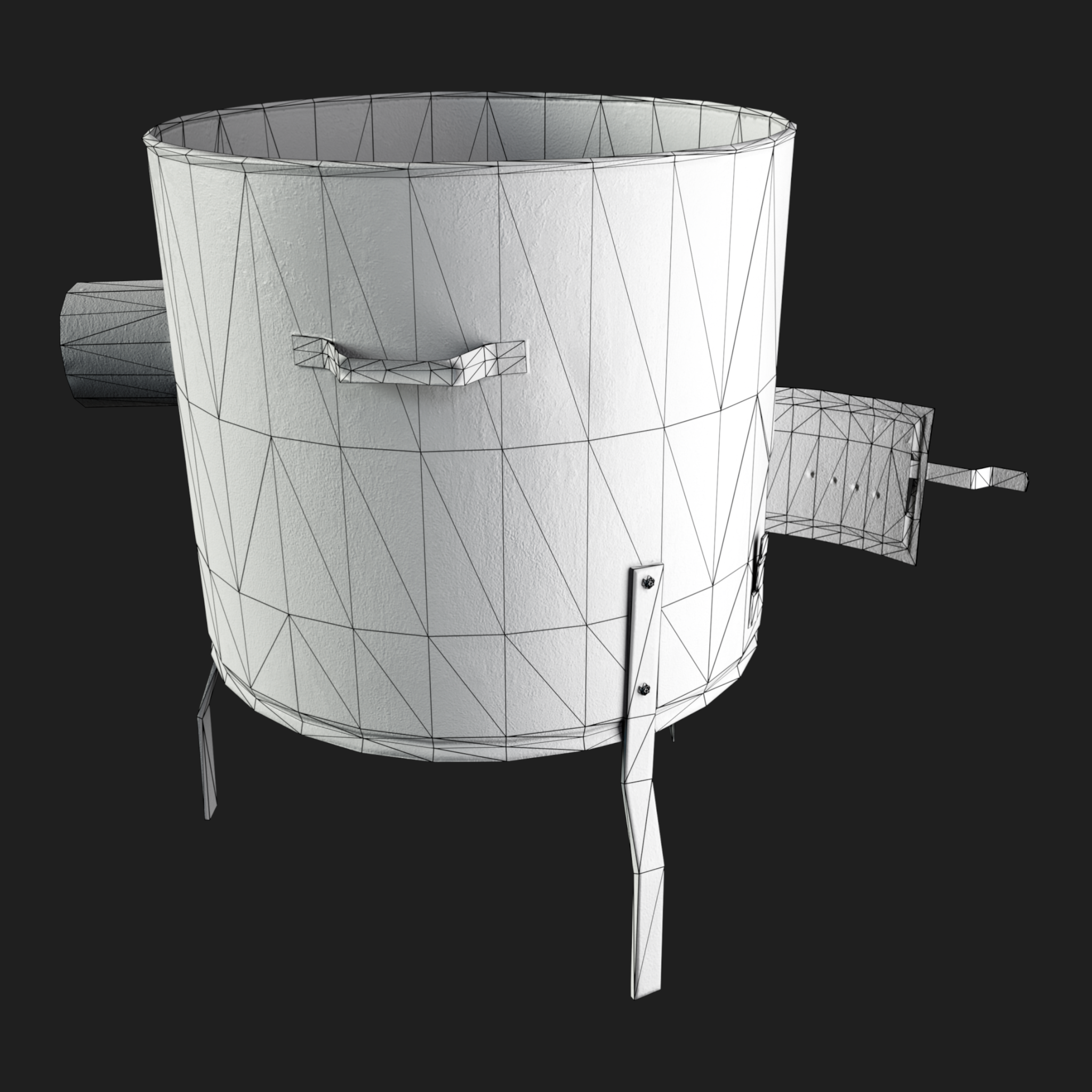 3D Rusty Oven