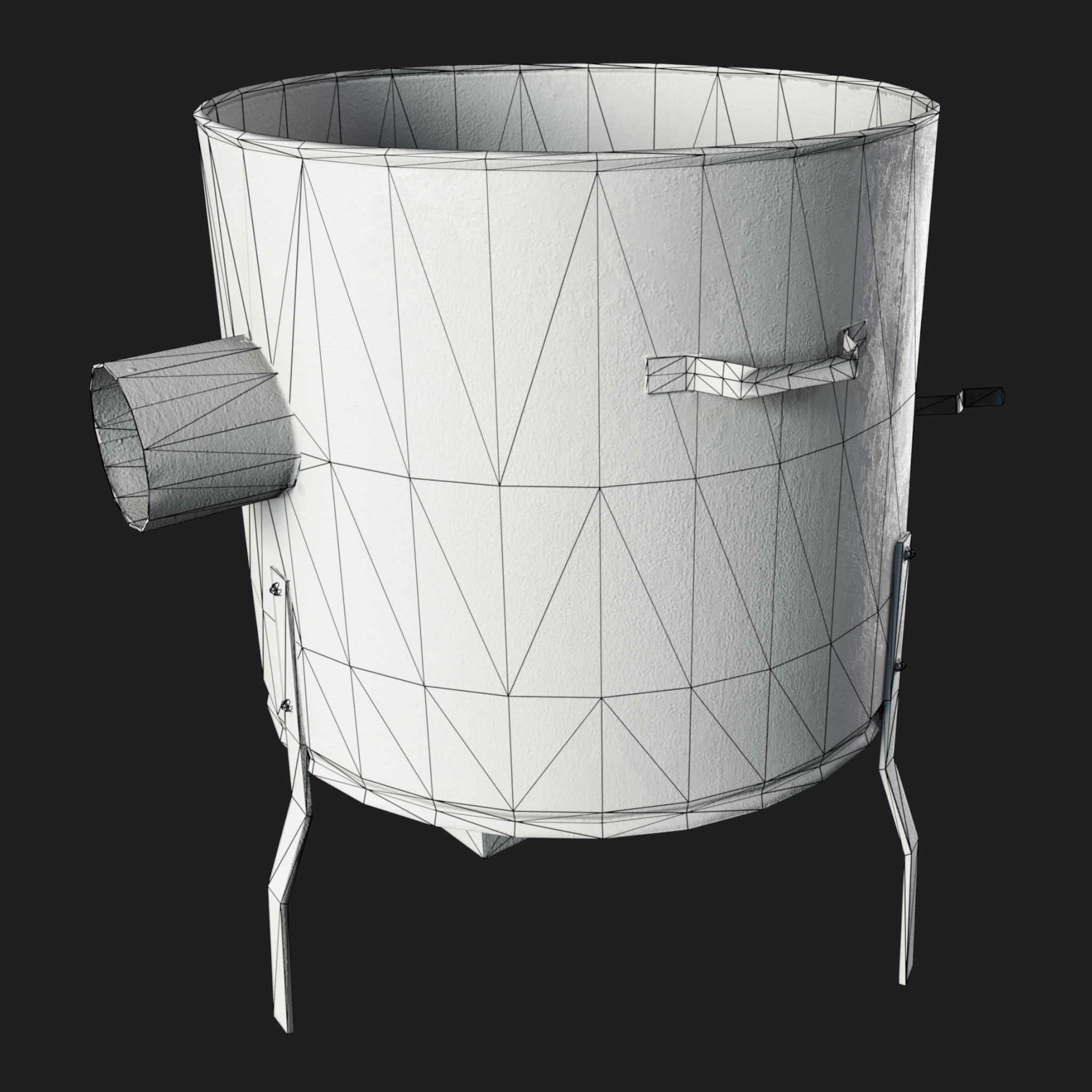 3D Rusty Oven