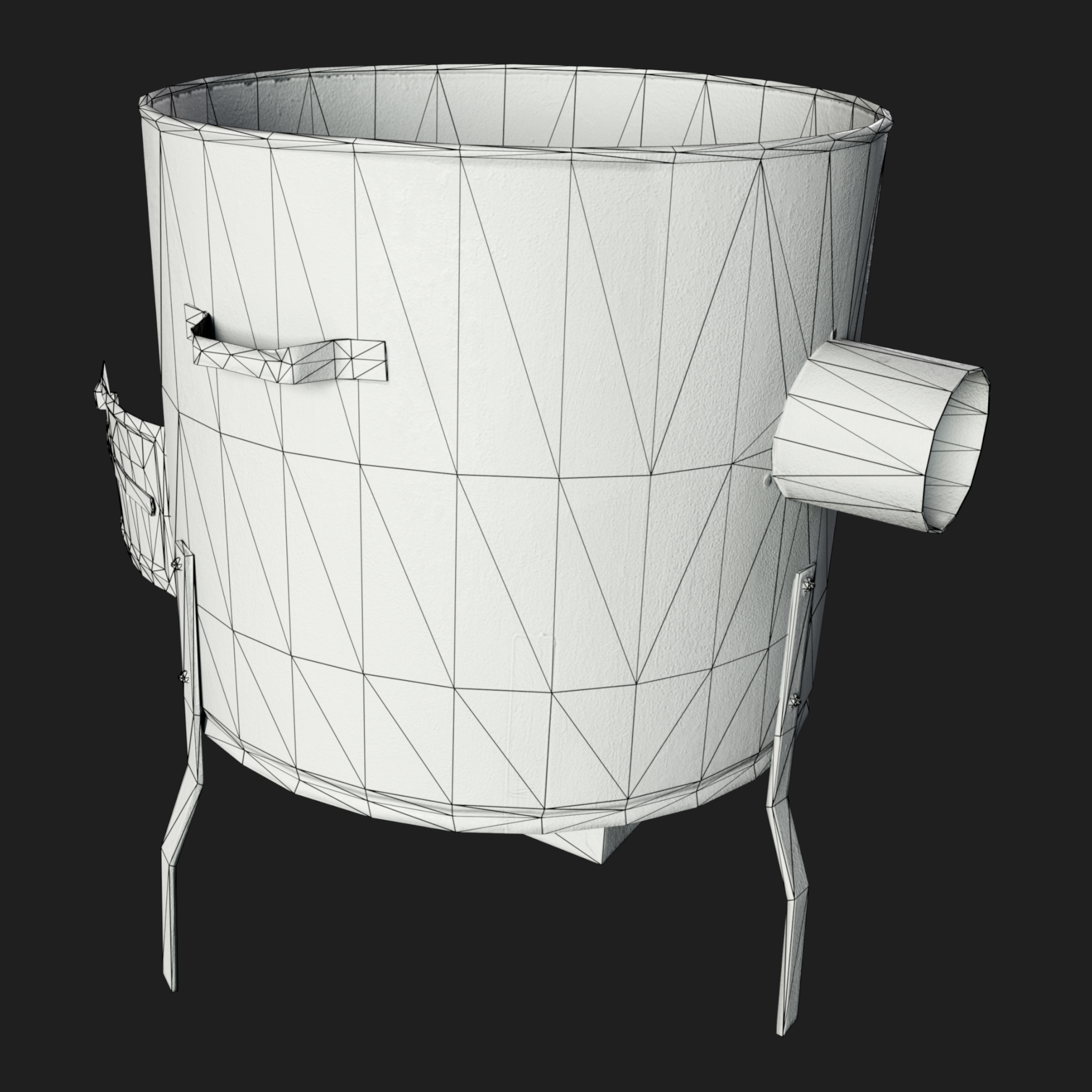3D Rusty Oven